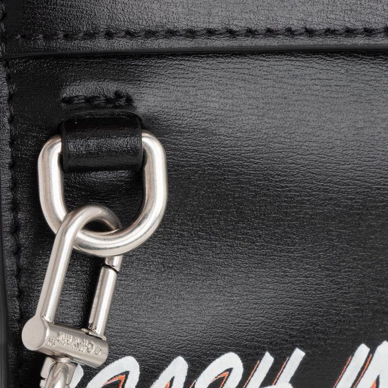 Off-White Leather Logo Jitney Wallet on Chain Bag (SHF-jyRj4w)