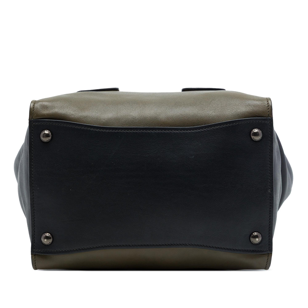 Prada Bicolor Glace Calf Sound Lock Satchel