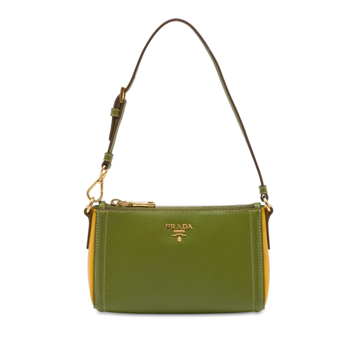 Prada Bicolor Saffiano Shoulder Bag