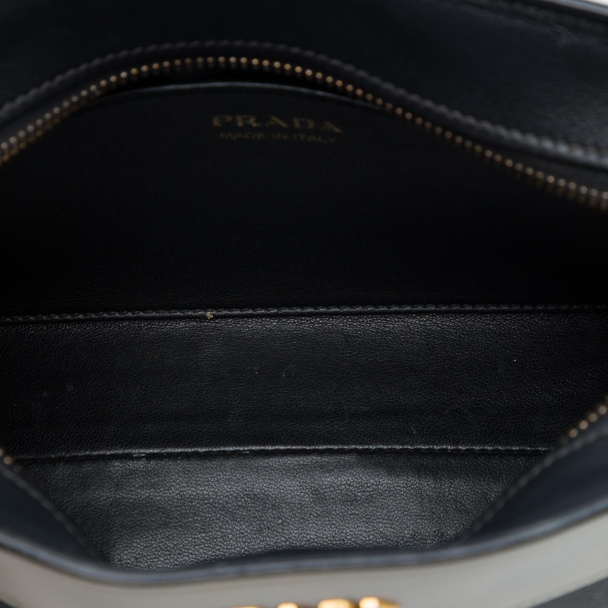 Prada Bicolor Saffiano and City Calf Esplanade Crossbody