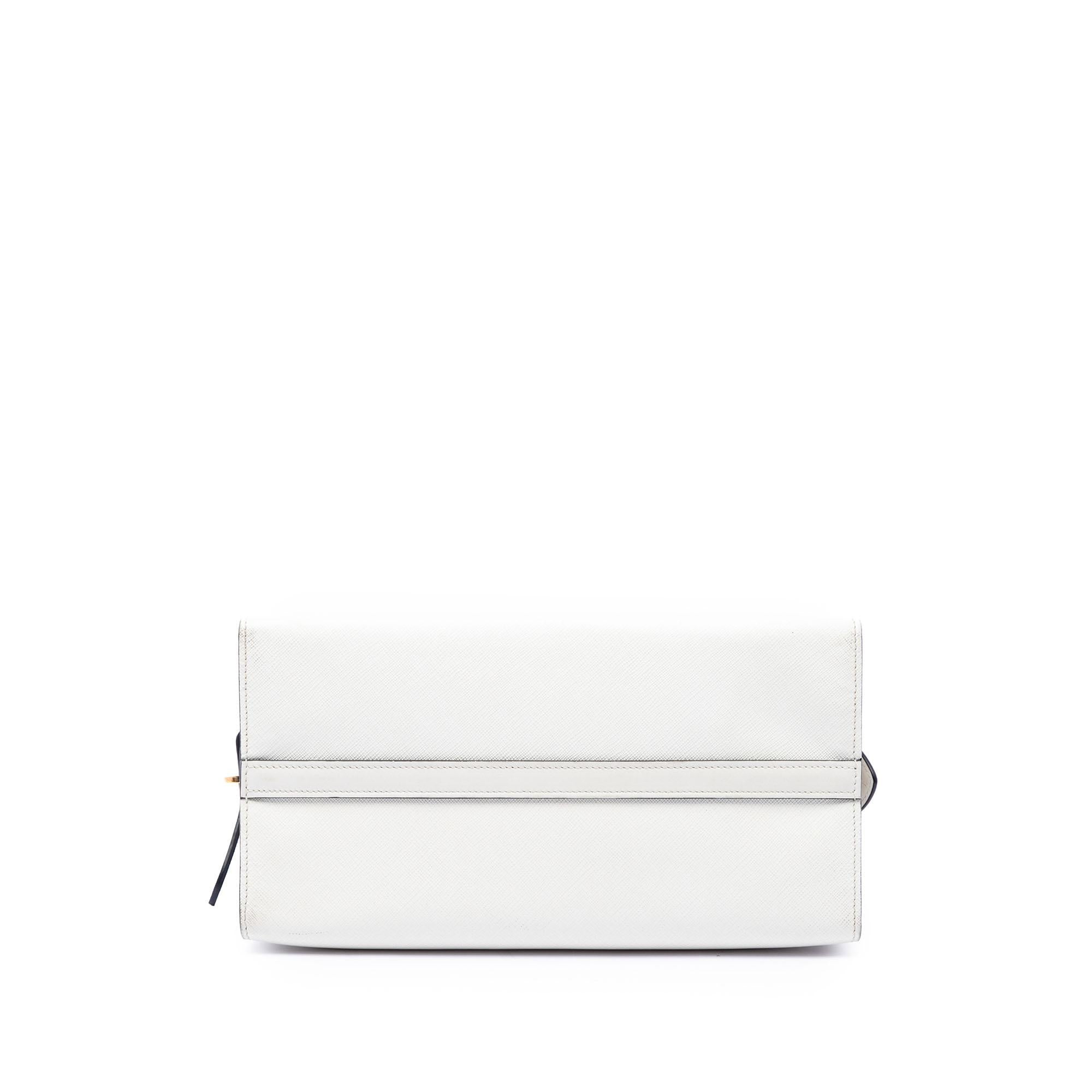 Prada Bicolor Saffiano and City Calf Esplanade Satchel