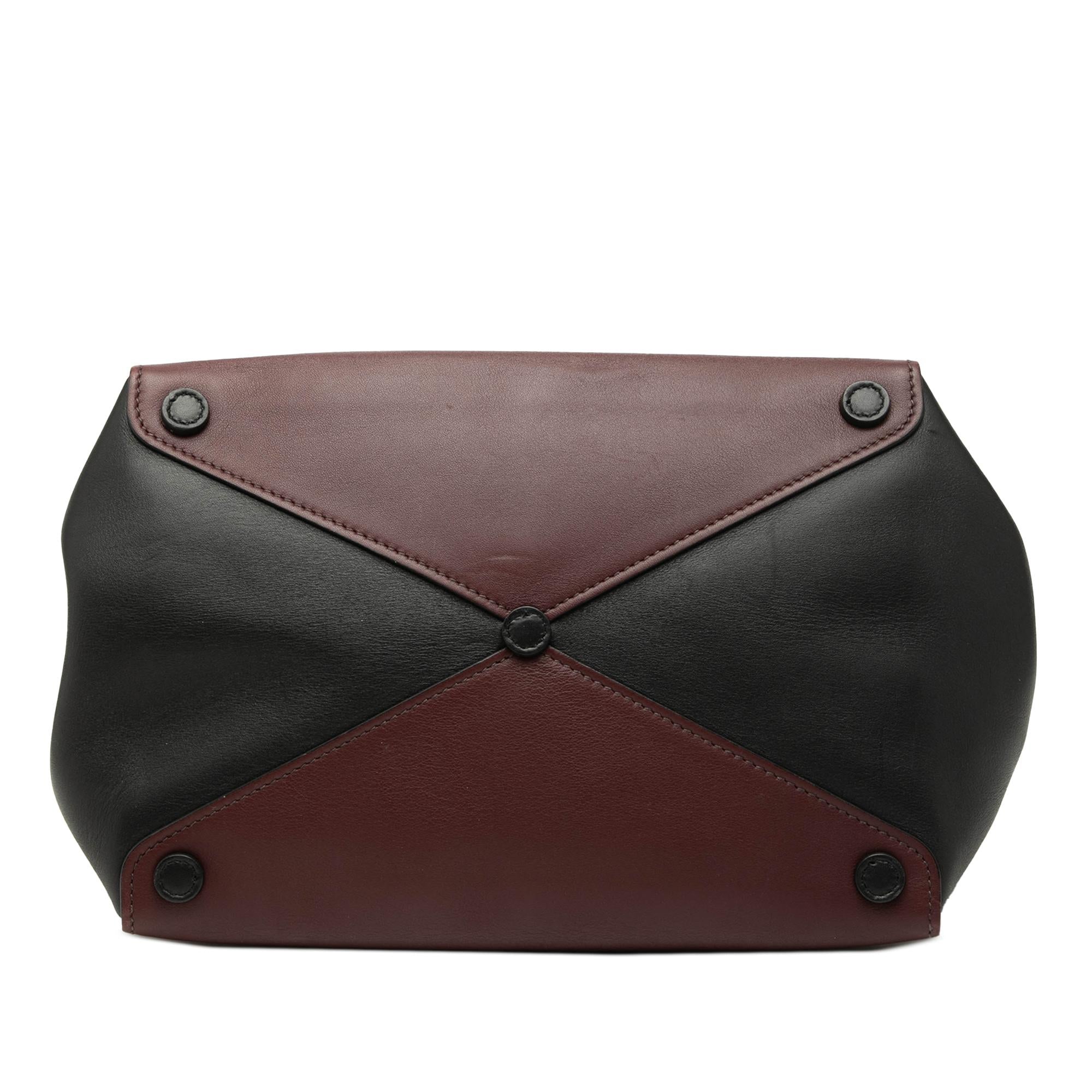 Prada Bicolor Soft Calf Double Turnlock Satchel
