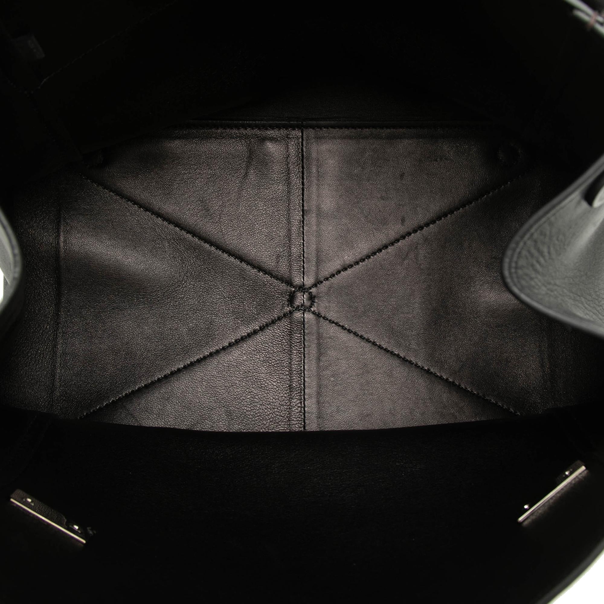 Prada Bicolor Soft Calf Double Turnlock Satchel
