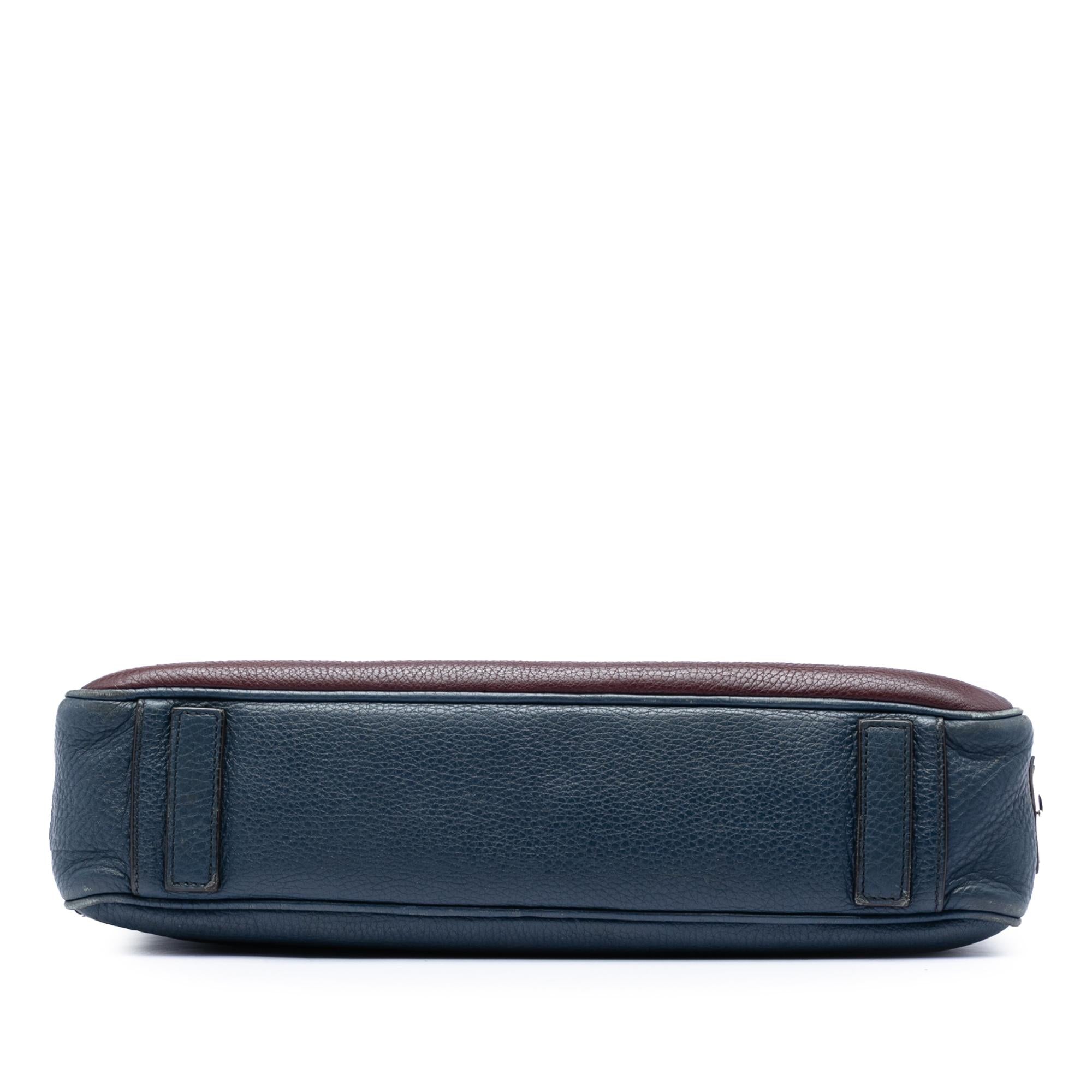 Prada Bicolor Vitello Daino Briefcase
