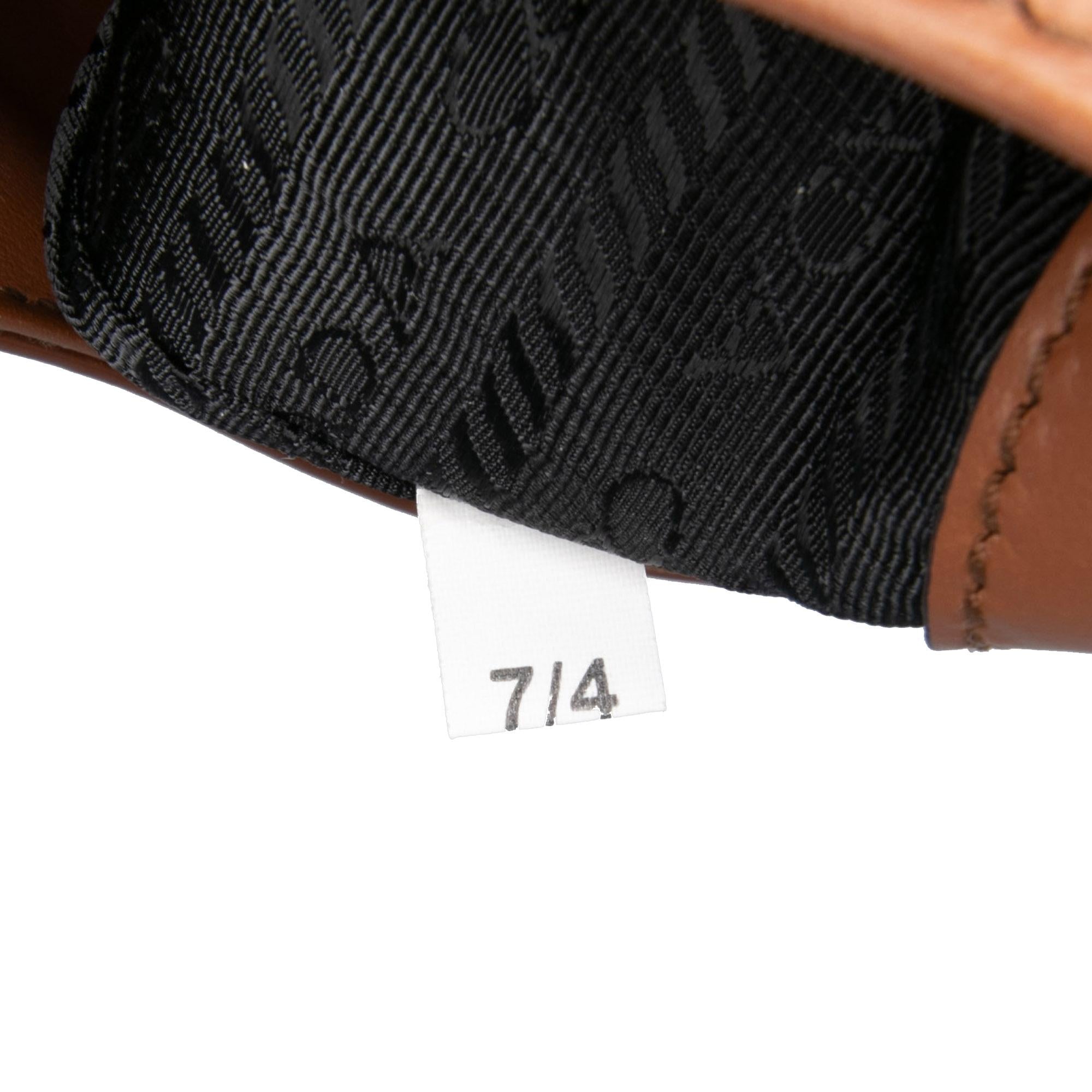 Prada Brushed Leather Cleo Shoulder Bag