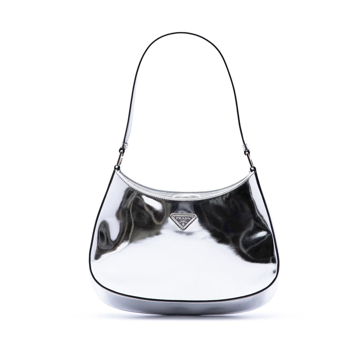 Prada Brushed Leather Cleo Shoulder Bag
