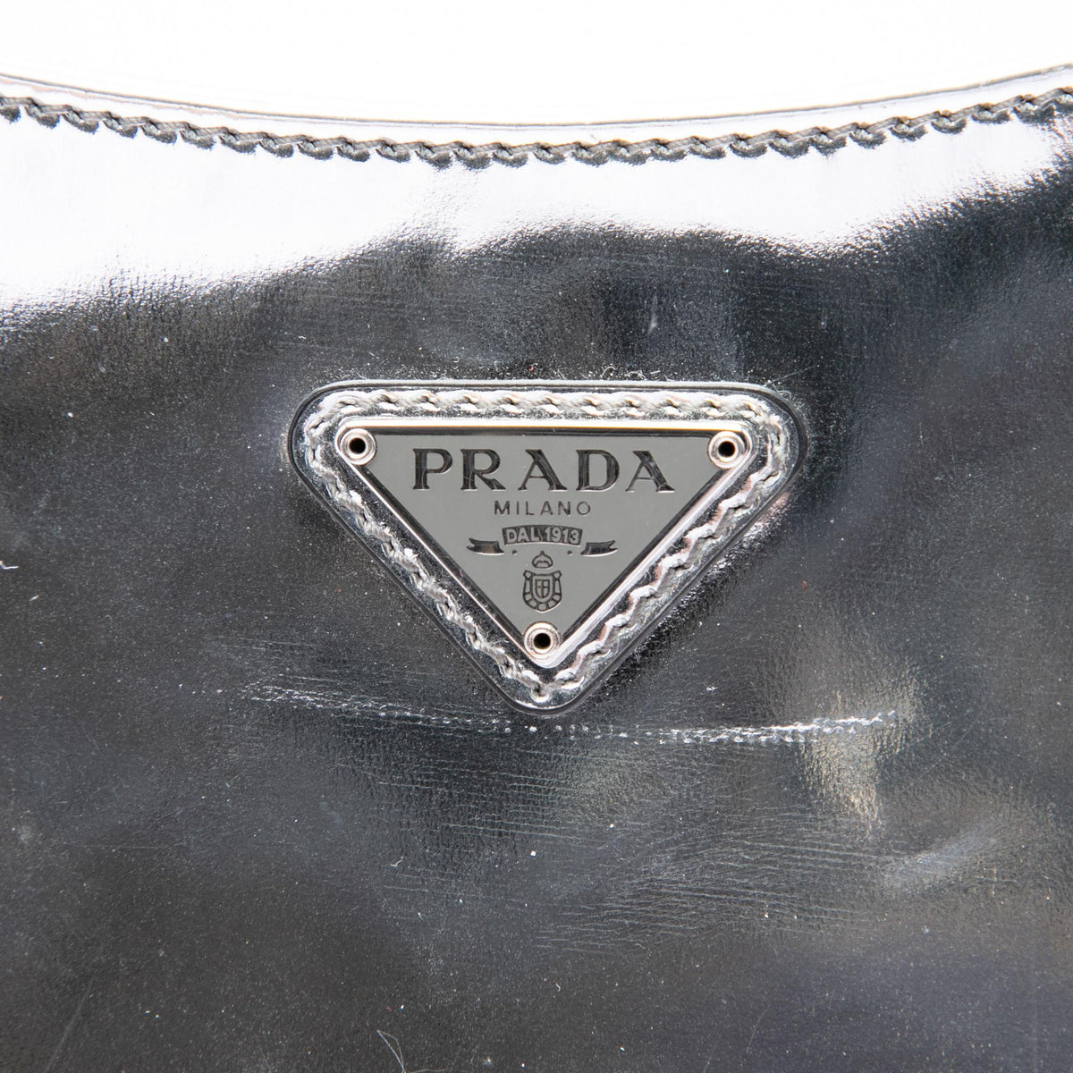 Prada Brushed Leather Cleo Shoulder Bag