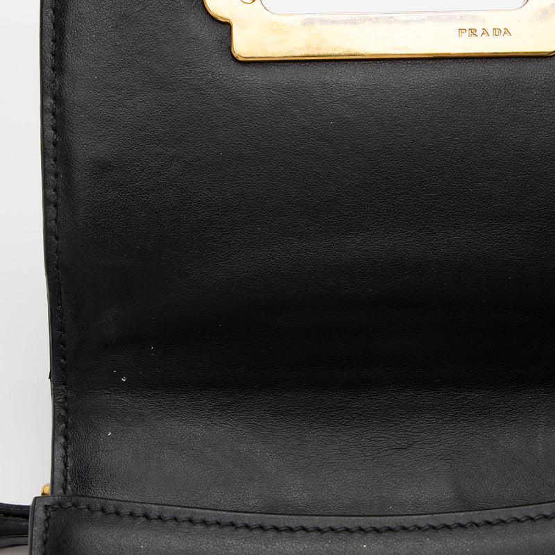 Prada Calfskin Cahier Shoulder Bag (SHF-Pqlw37)
