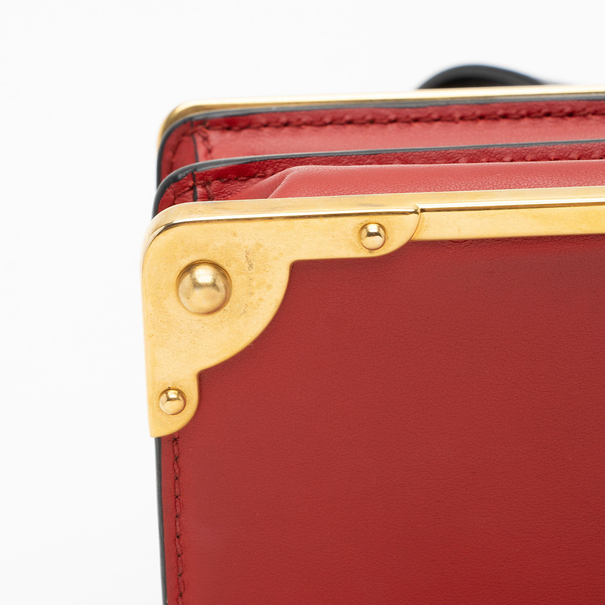 Prada Calfskin Cahier Shoulder Bag (SHF-I9m1ff)