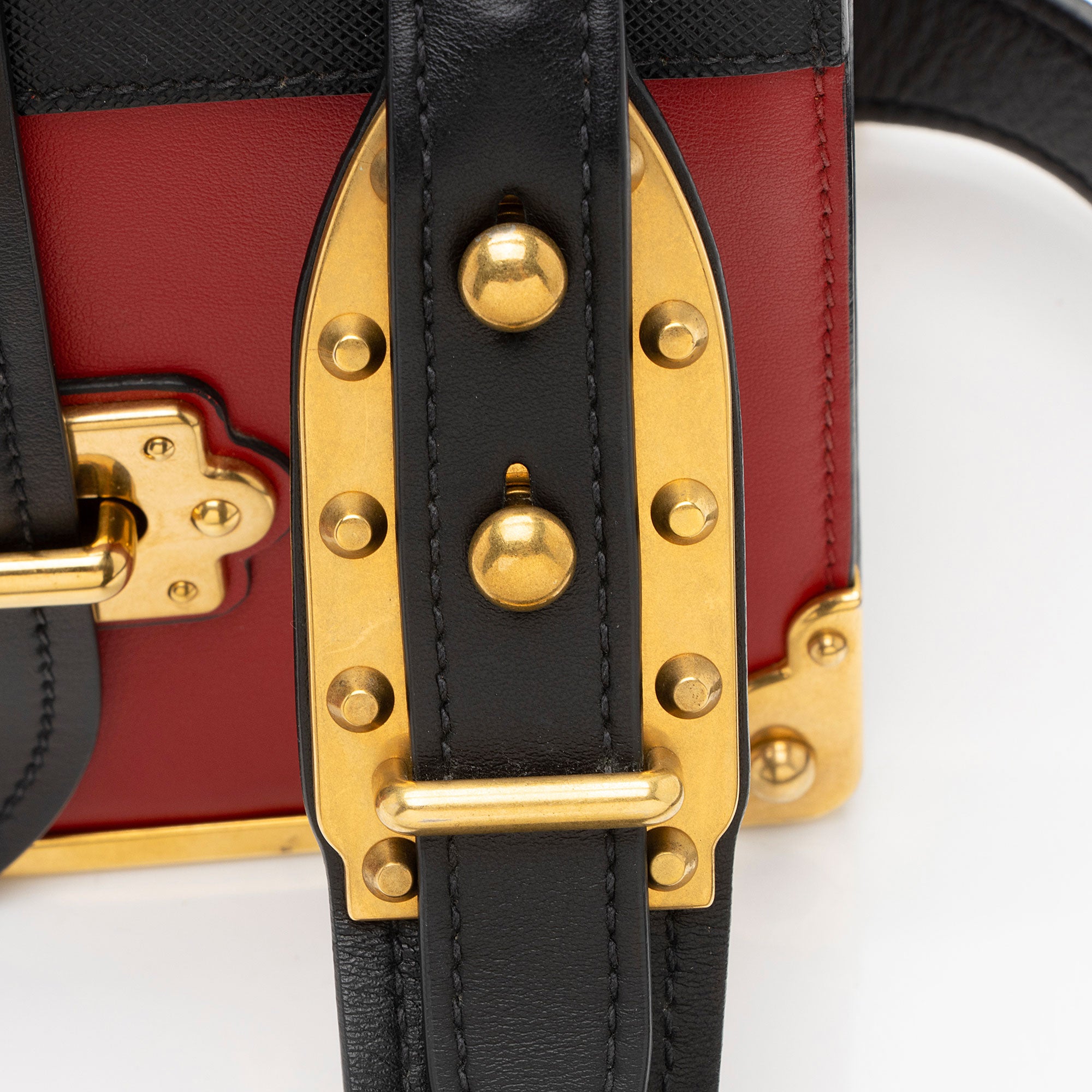 Prada Calfskin Cahier Shoulder Bag (SHF-I9m1ff)