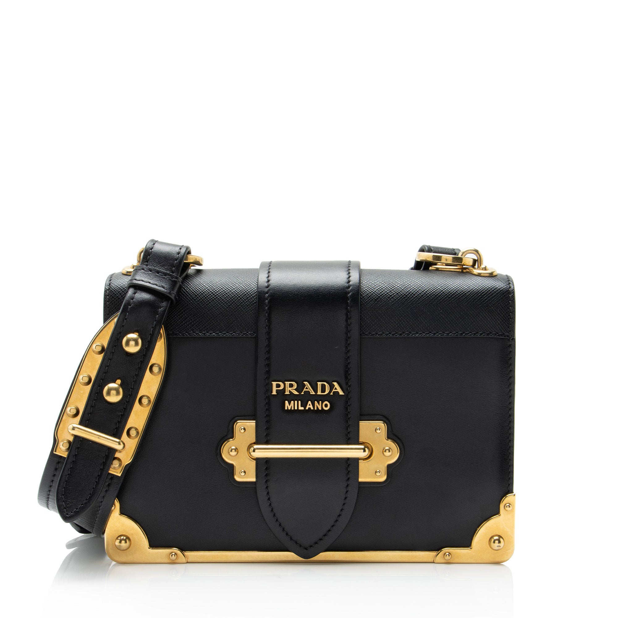 Prada Calfskin Cahier Shoulder Bag