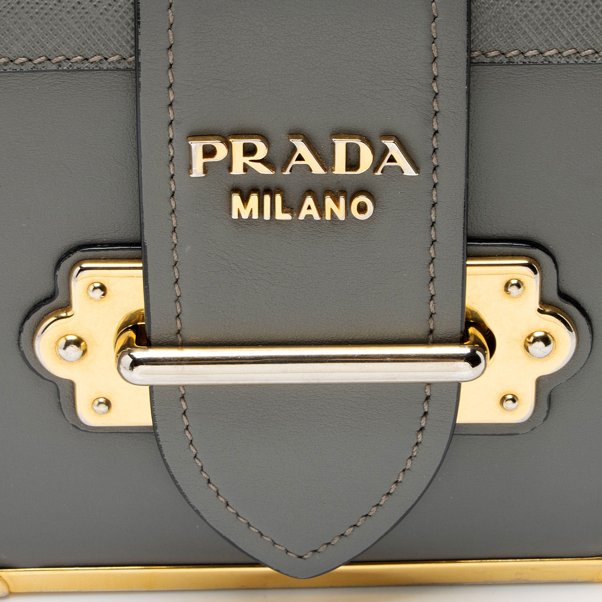 Prada Calfskin Cahier Shoulder Bag