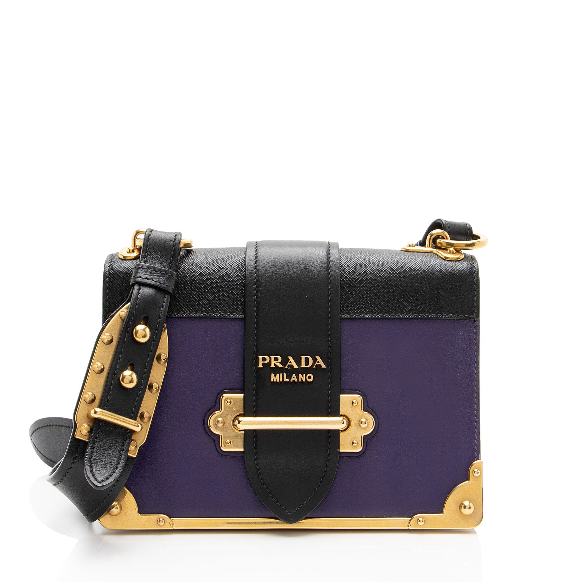 Prada Calfskin Cahier Shoulder Bag