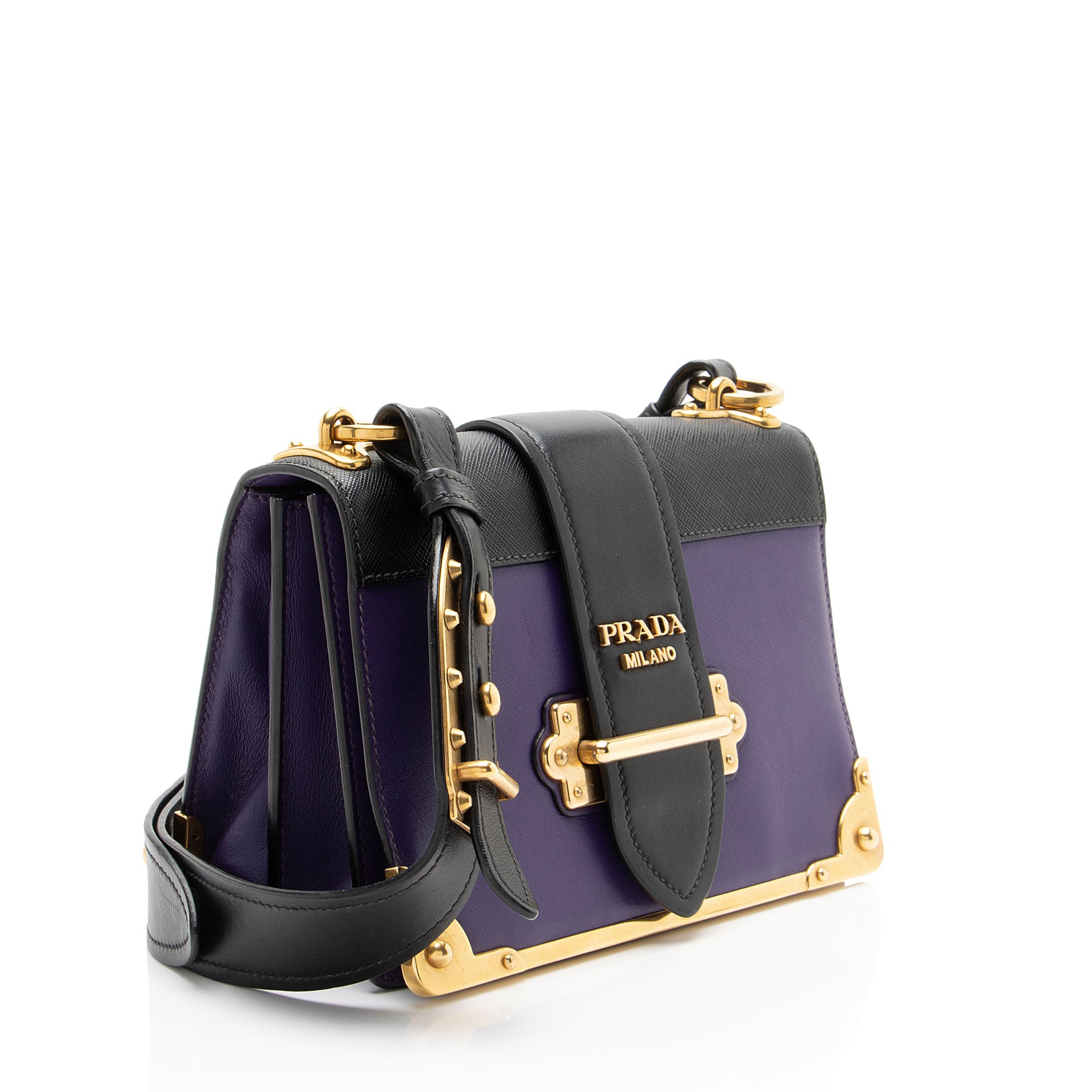 Prada Calfskin Cahier Shoulder Bag