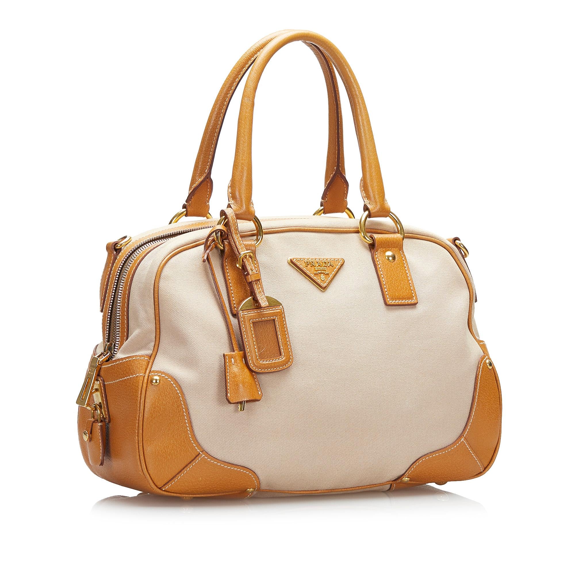Prada Canapa Bowler Bag (SHG-V7Gtjn)