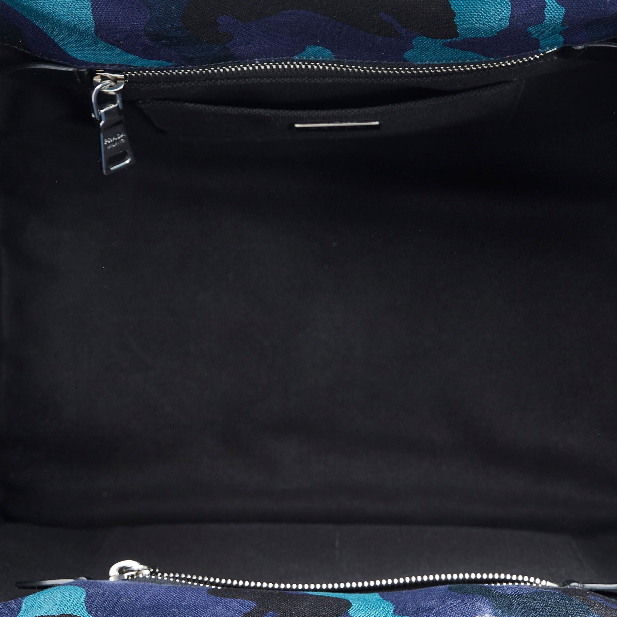 Prada Canapa Camouflage Satchel (SHG-4x7QcG)