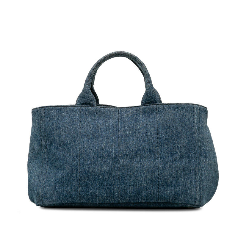 Prada Canapa Denim Bijoux Satchel (SHG-PUZrFO)