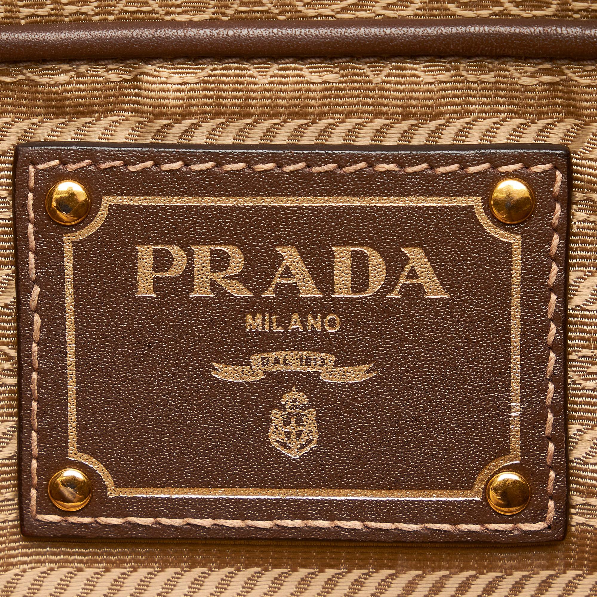 Prada Canapa Logo Satchel (SHG-na9faZ)