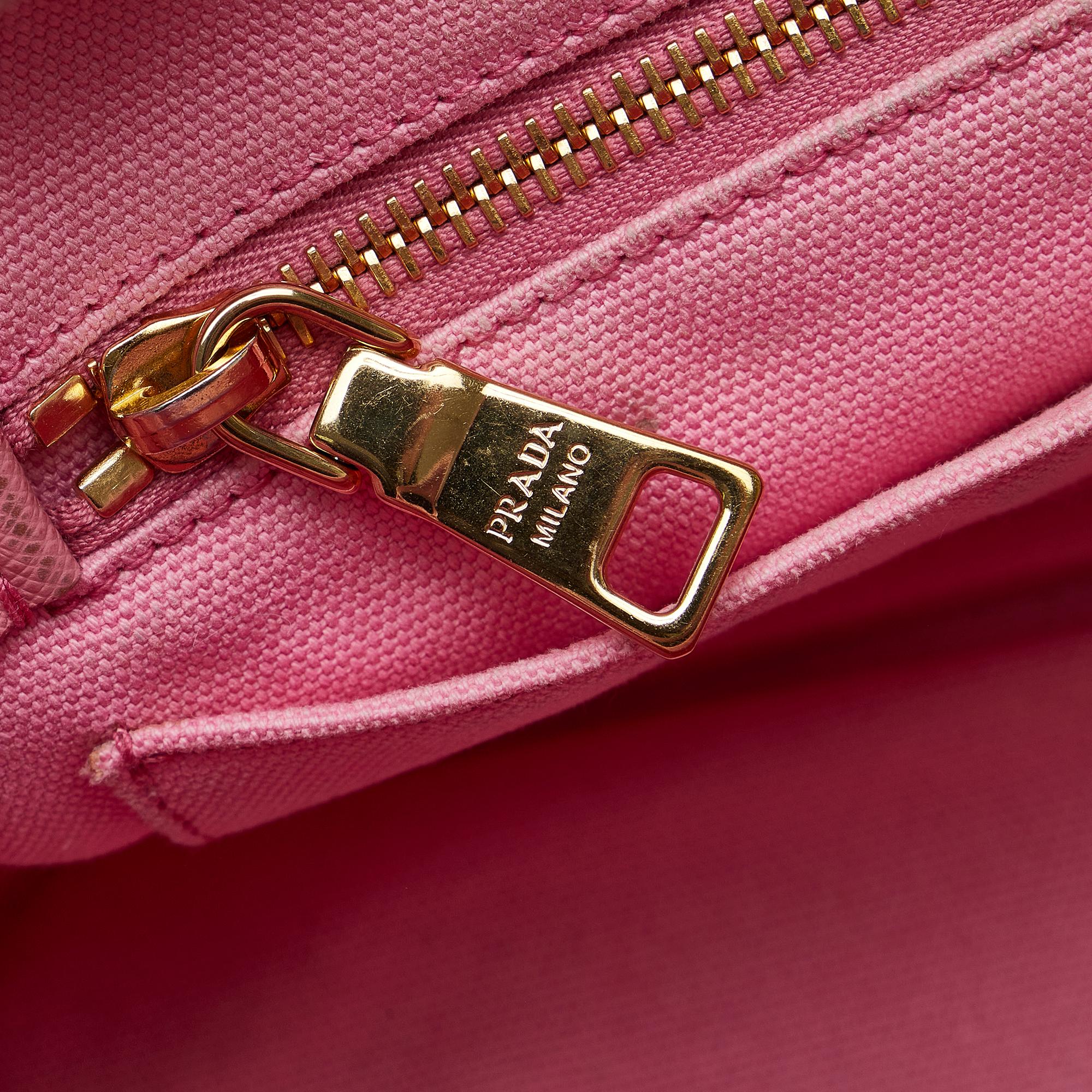 Prada Canapa Logo Satchel (SHG-oroDew)