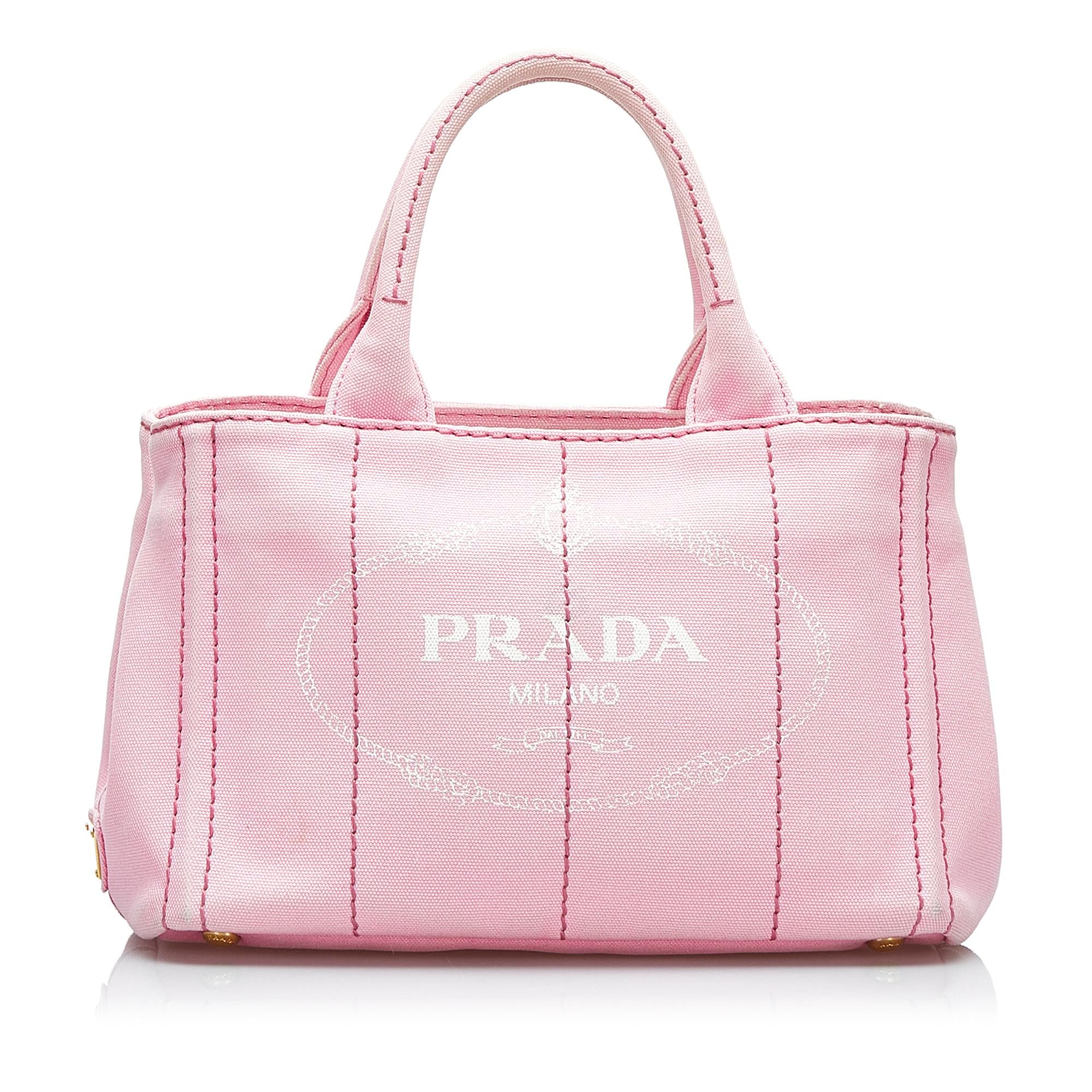 Prada Canapa Logo Satchel (SHG-oroDew)
