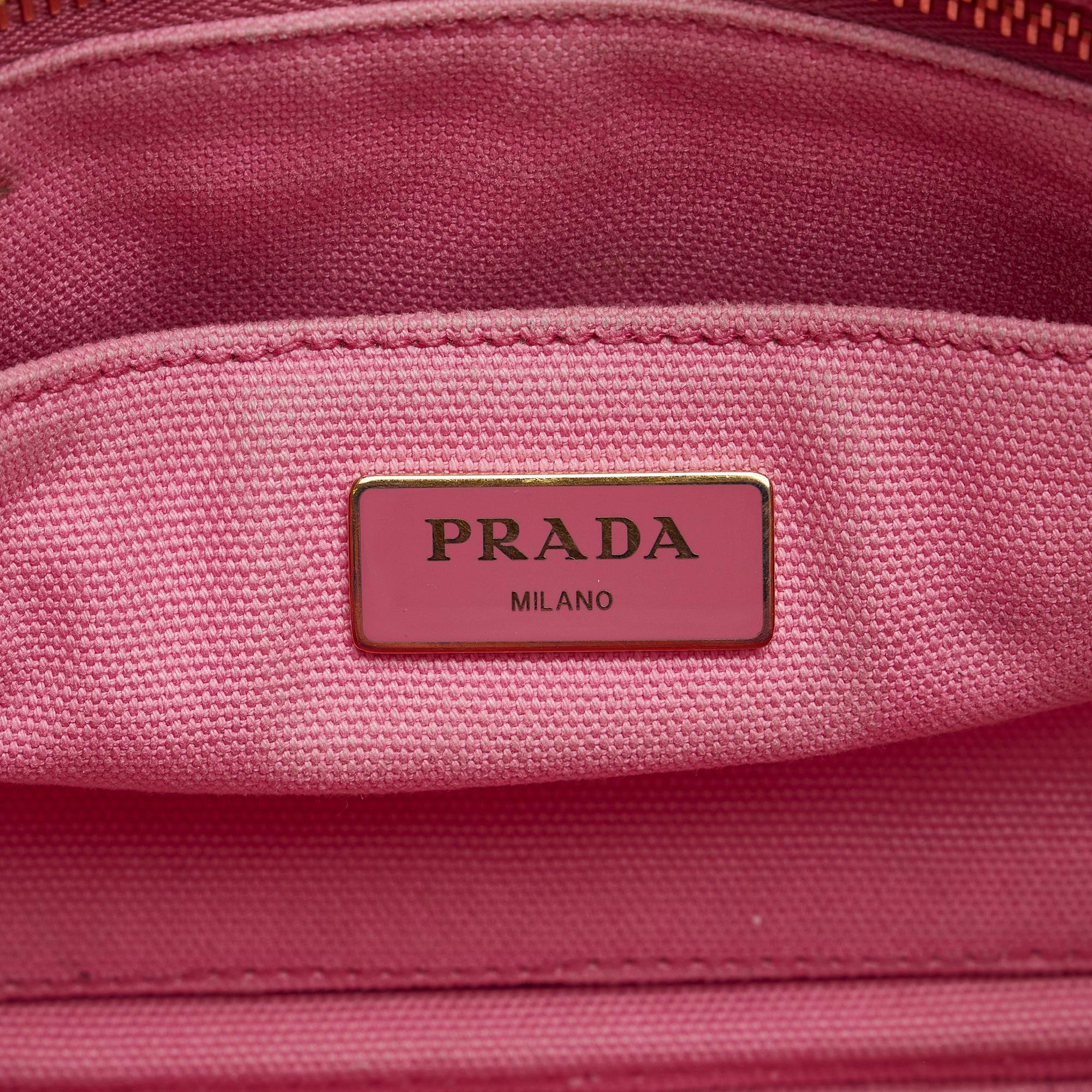 Prada Canapa Logo Satchel (SHG-oroDew)