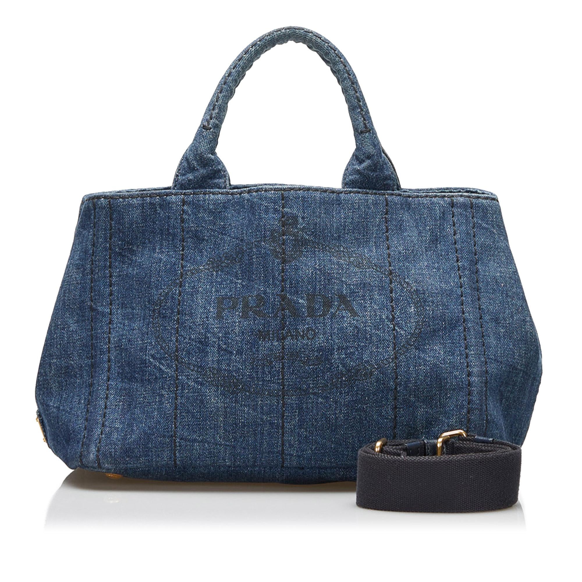 Prada Canapa Logo Satchel (SHG-1F8n9O)