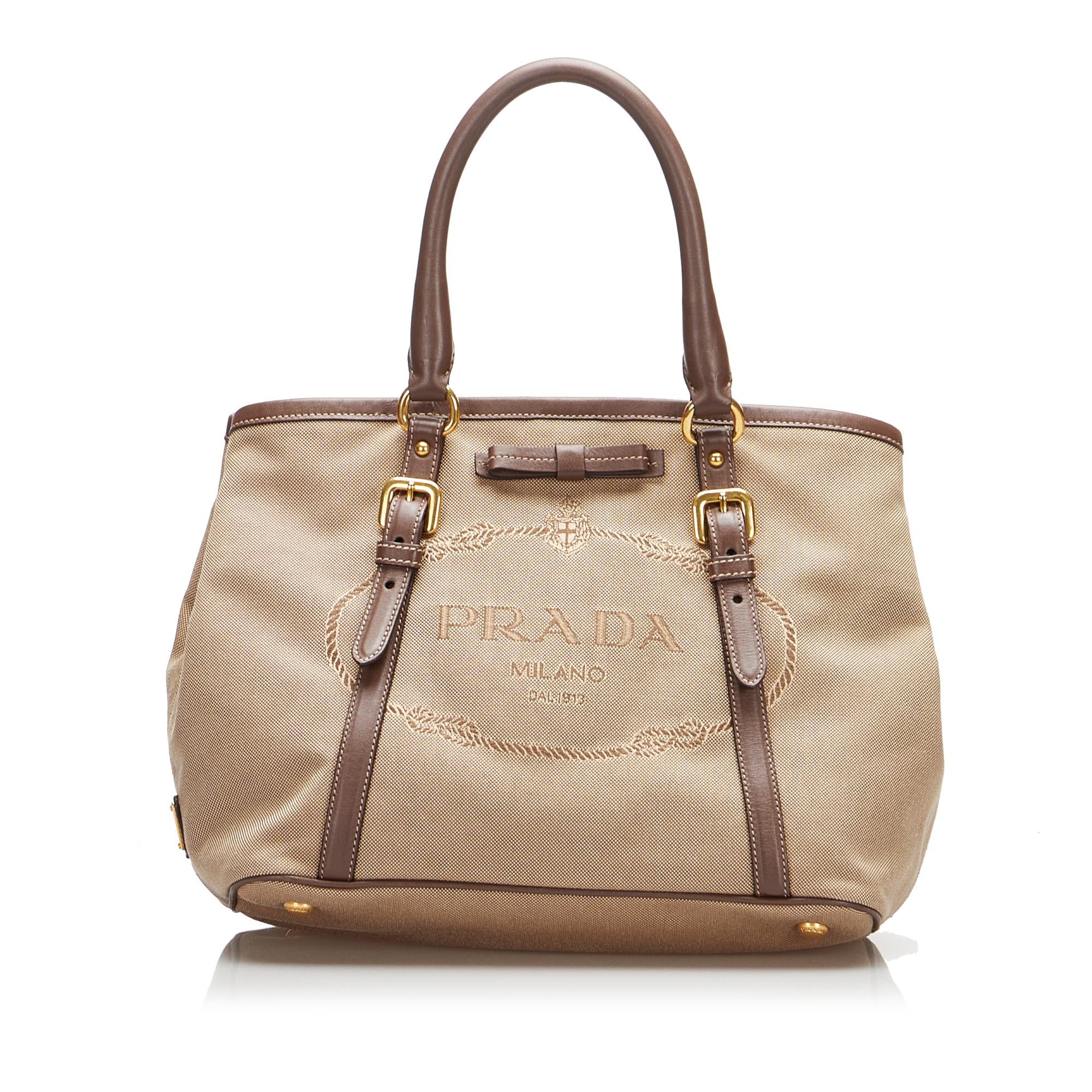 Prada Canapa Logo Satchel (SHG-G2nj09)