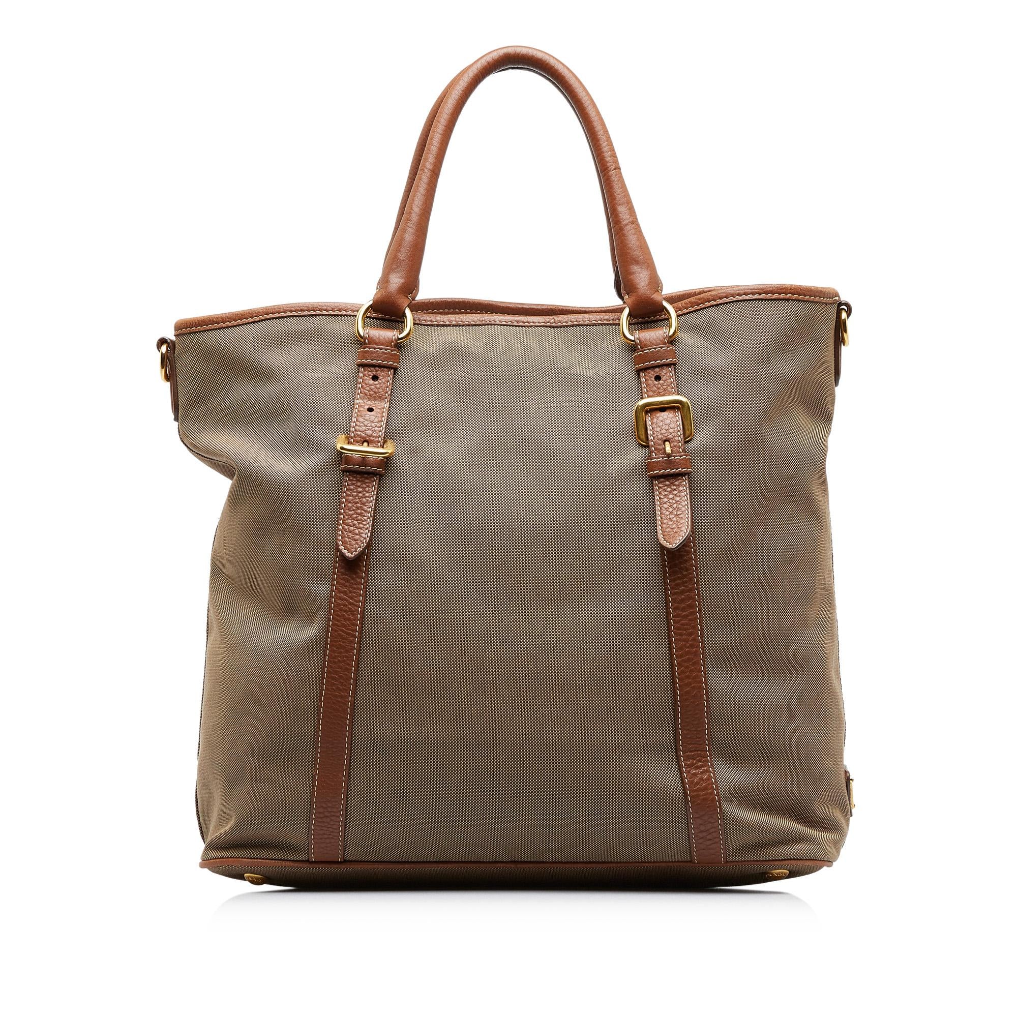 Prada Canapa Logo Satchel (SHG-x1RLHx)