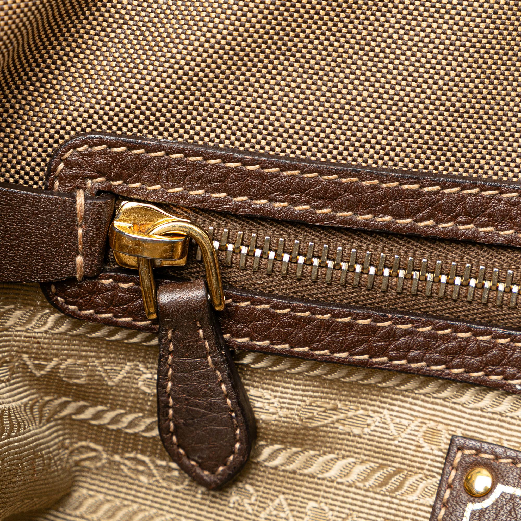 Prada Canapa Logo Satchel (SHG-Wgg26G)