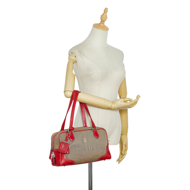 Prada Canapa Shoulder Bag (SHG-mJ3BB2) – LuxeDH