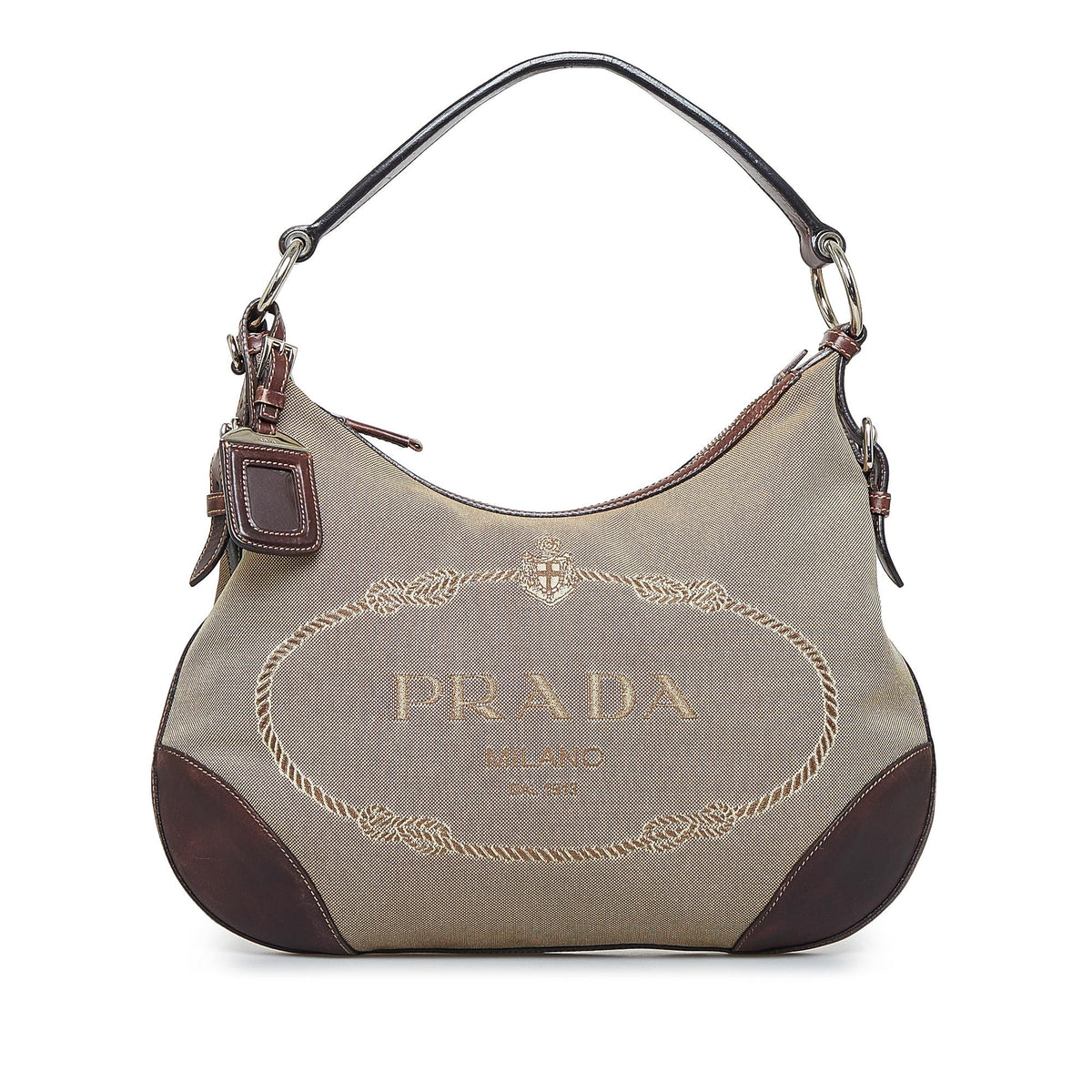 Prada Canapa Logo Shoulder Bag (SHG-p9ychY)