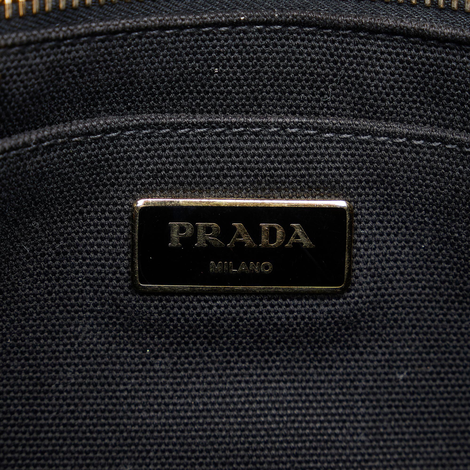 Prada Canapa Studded Satchel (SHG-qMj9jp)