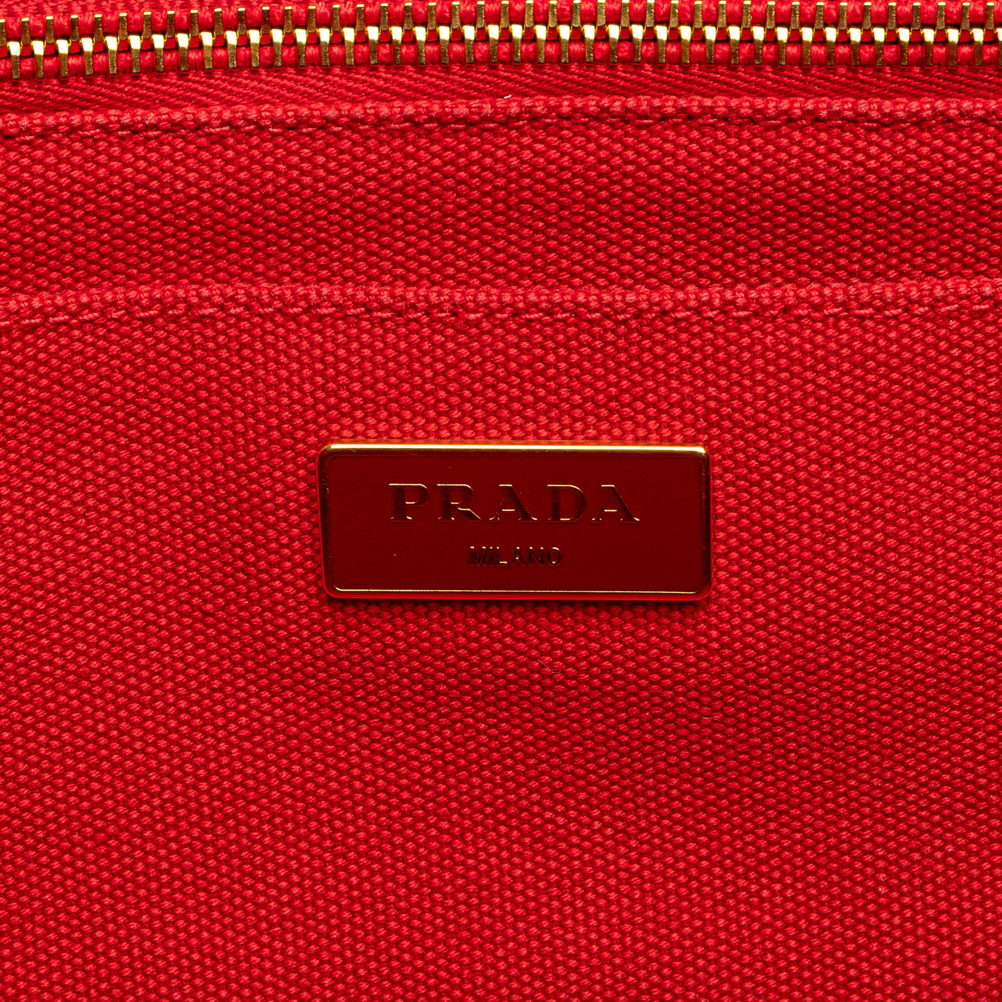 Prada Canvas Canapa Bijoux Satchel