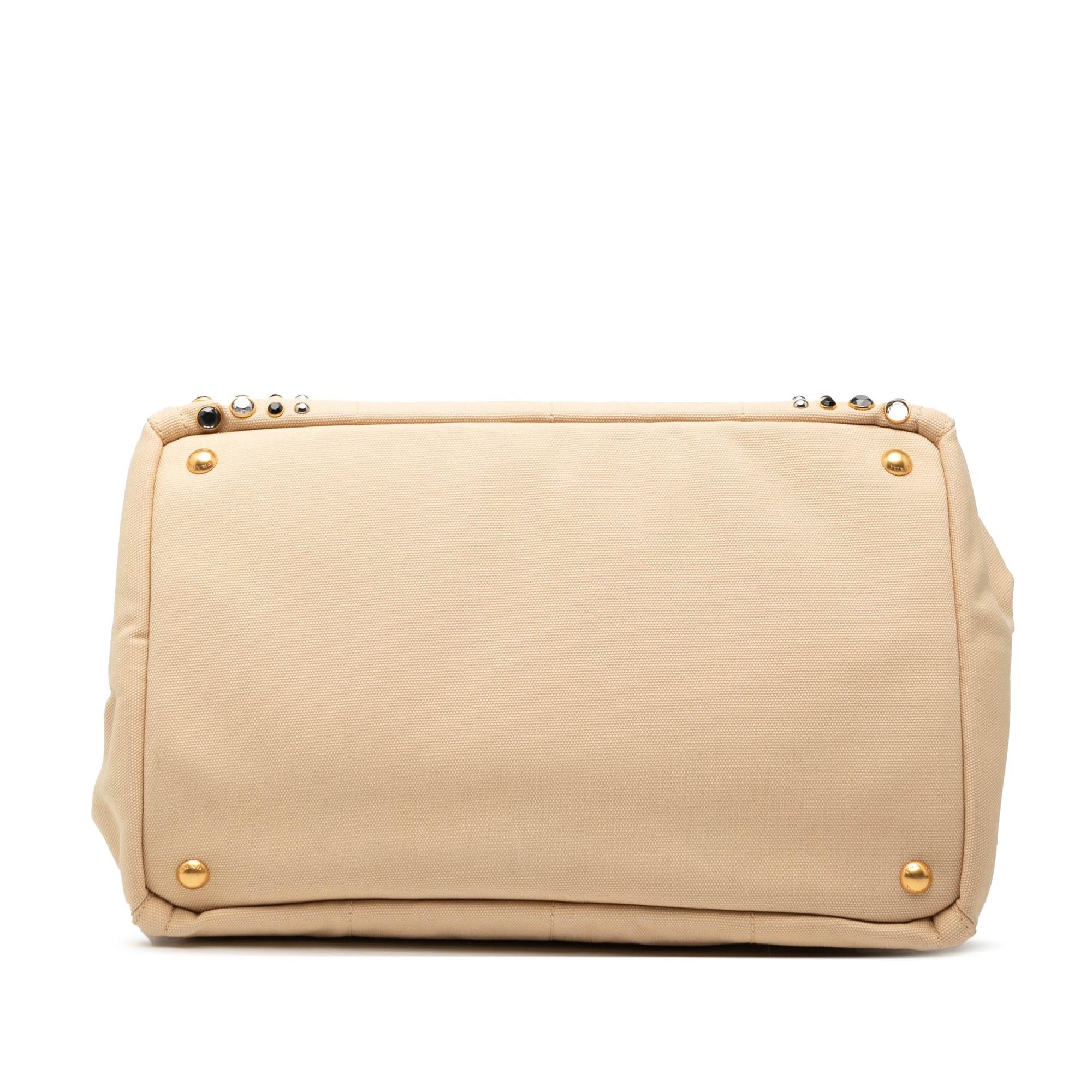 Prada Canvas Canapa Bijoux Satchel