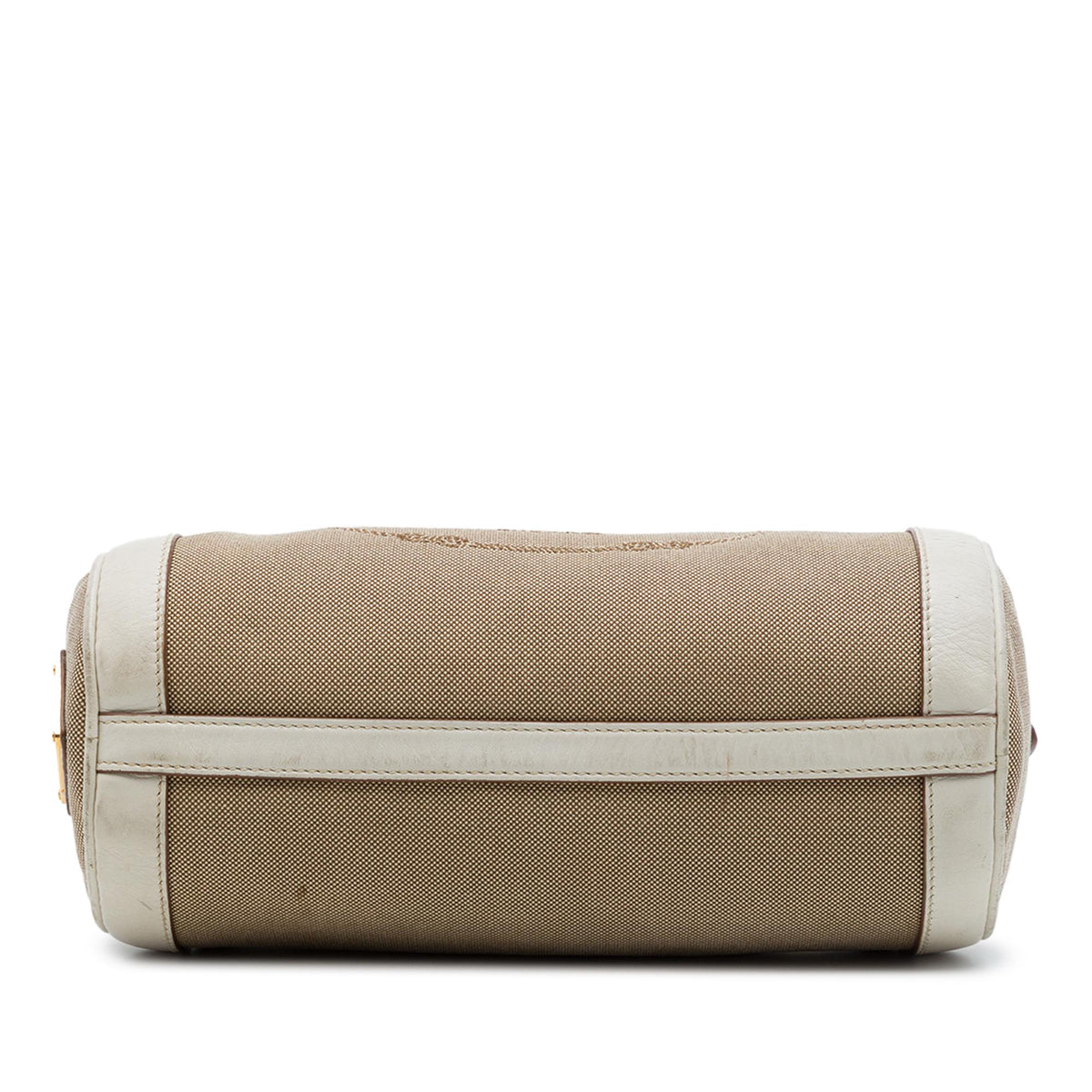 Prada Canvas Canapa Logo Bow Barrel Crossbody