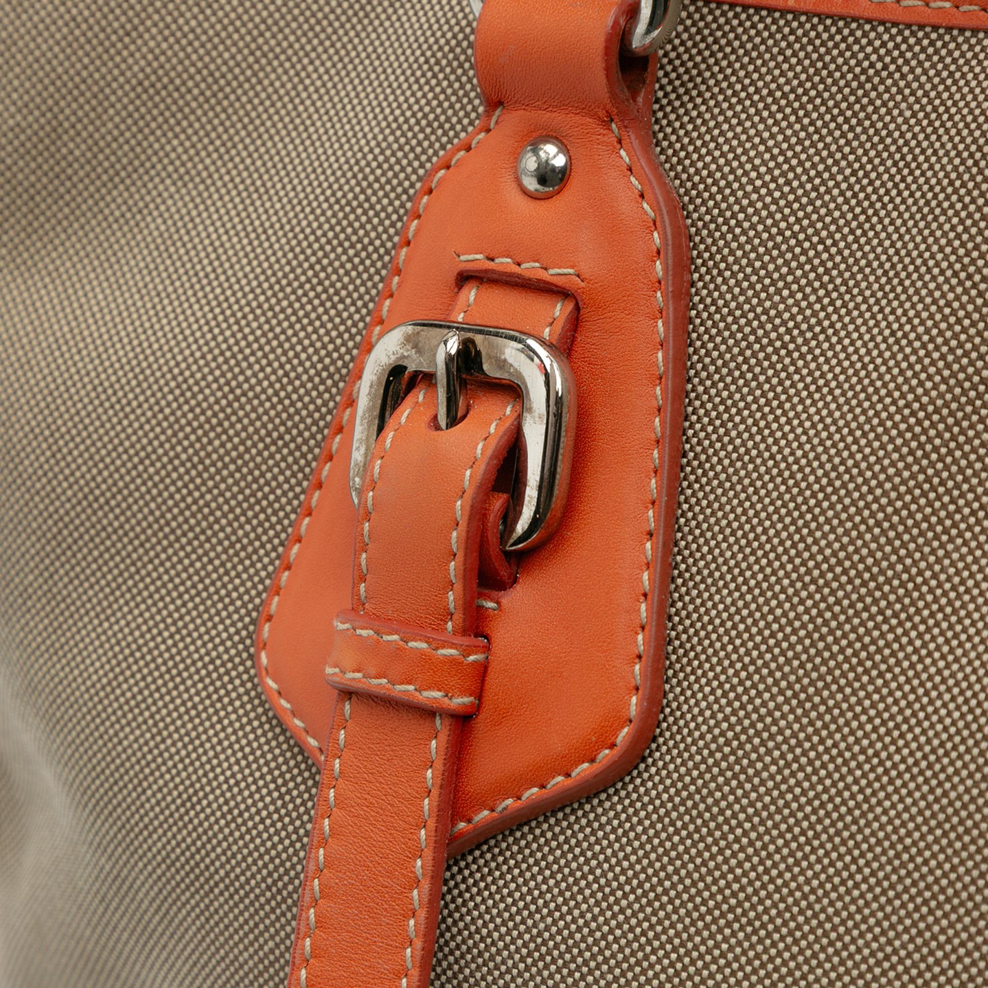 Prada Canvas Canapa Logo Convertible Tote