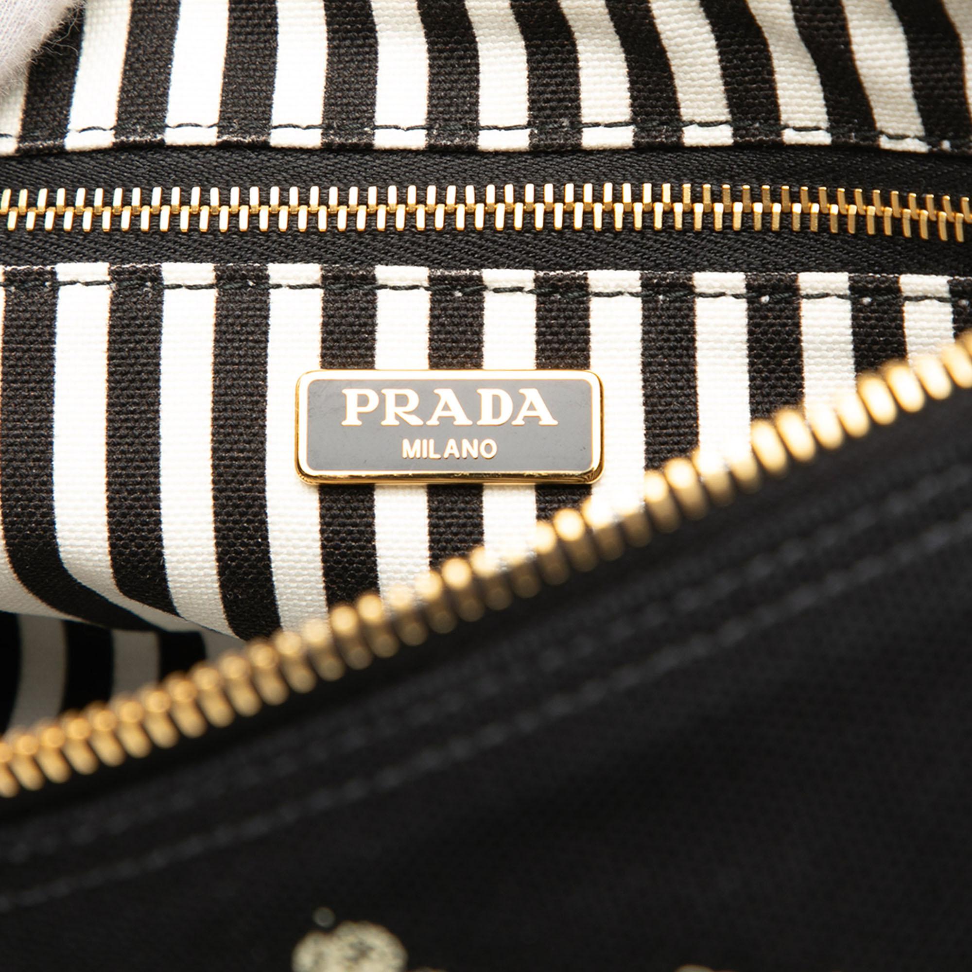 Prada Canvas Canapa Logo Pouch