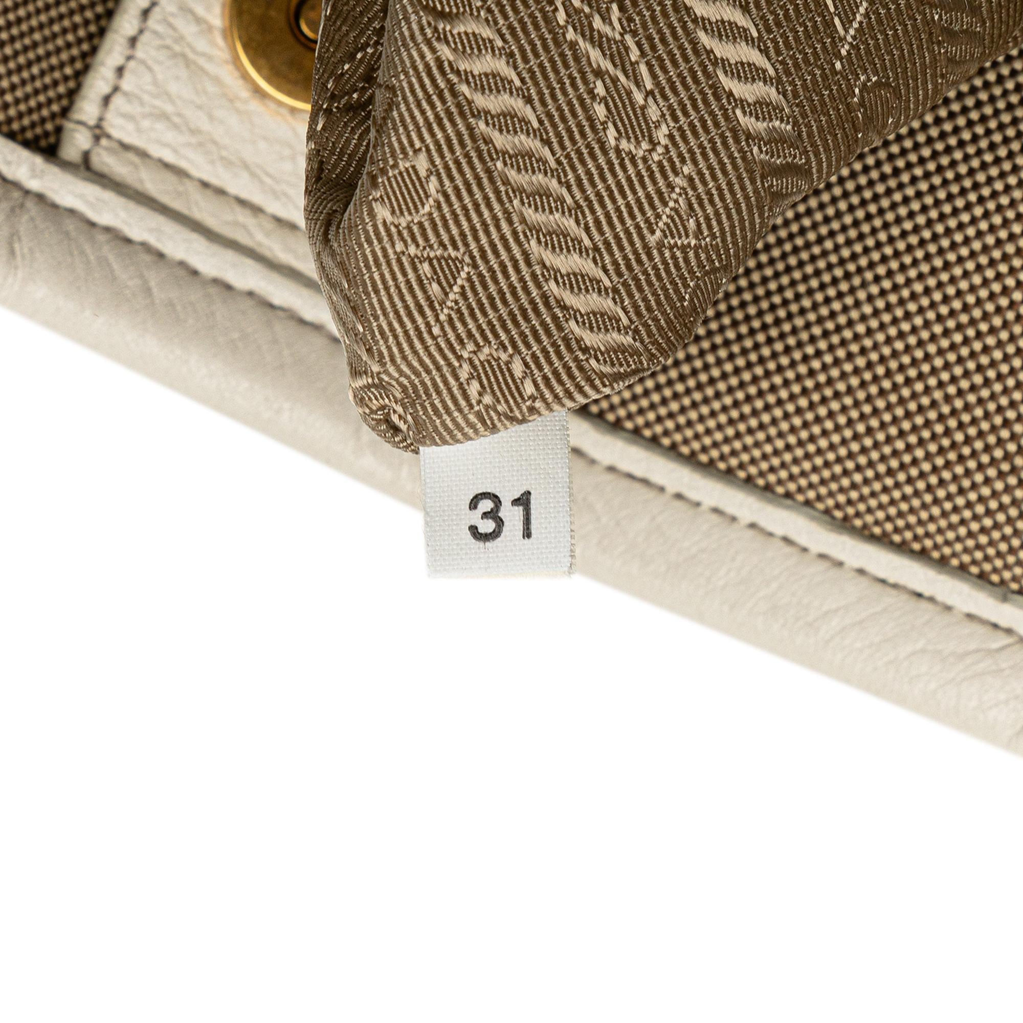 Prada Canvas Canapa Logo Satchel