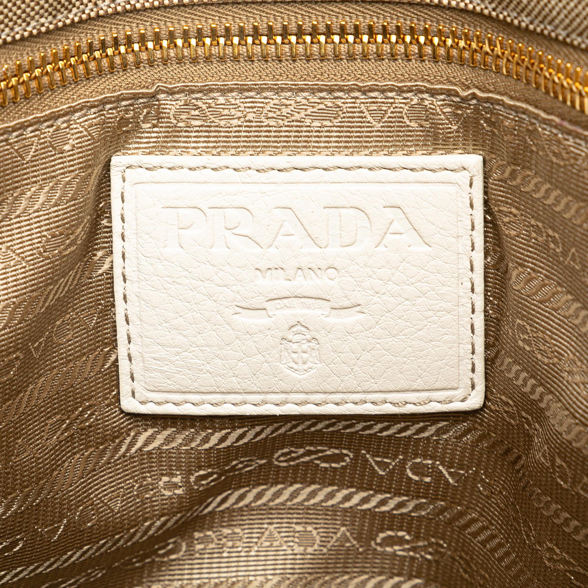 Prada Canvas Canapa Logo Satchel