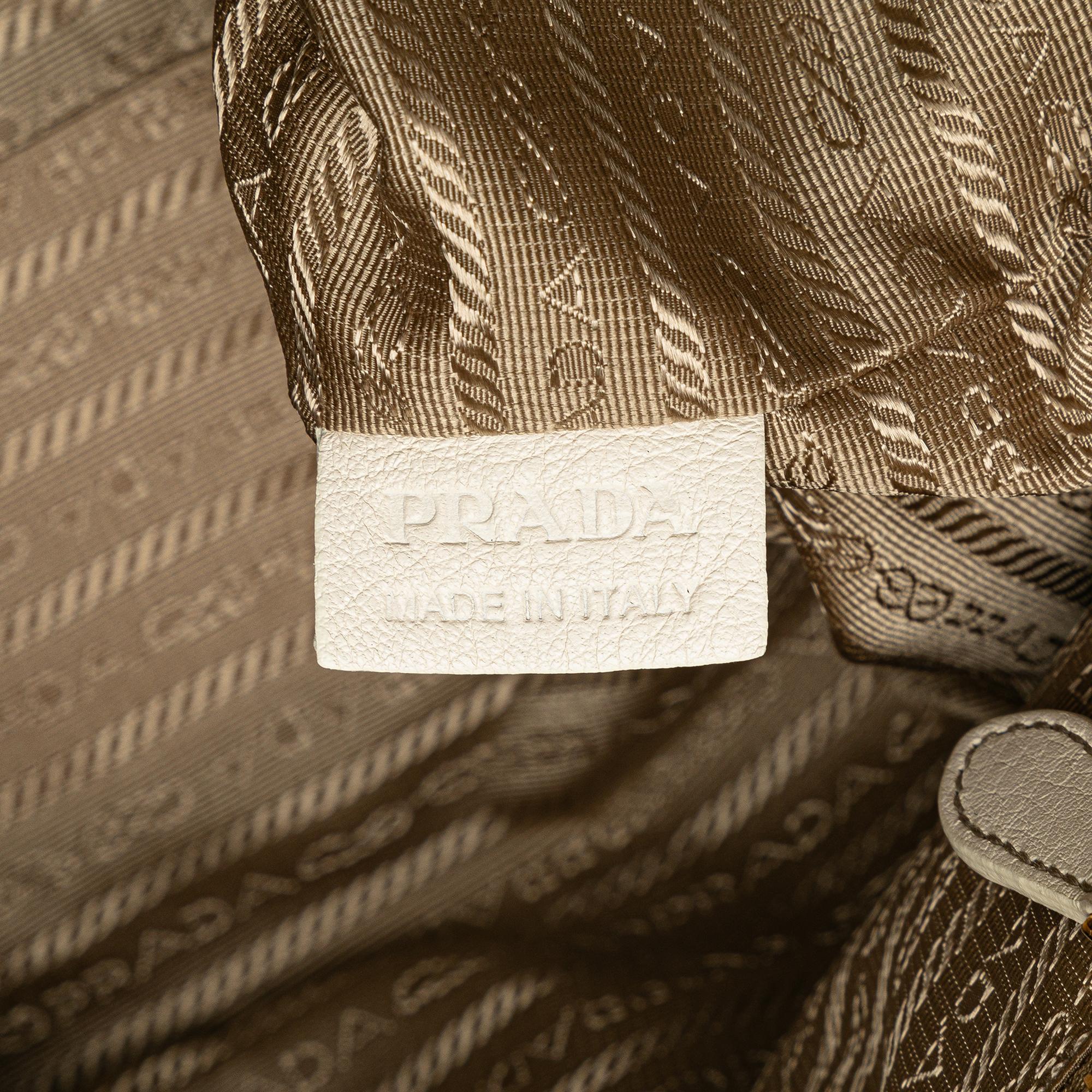 Prada Canvas Canapa Logo Satchel