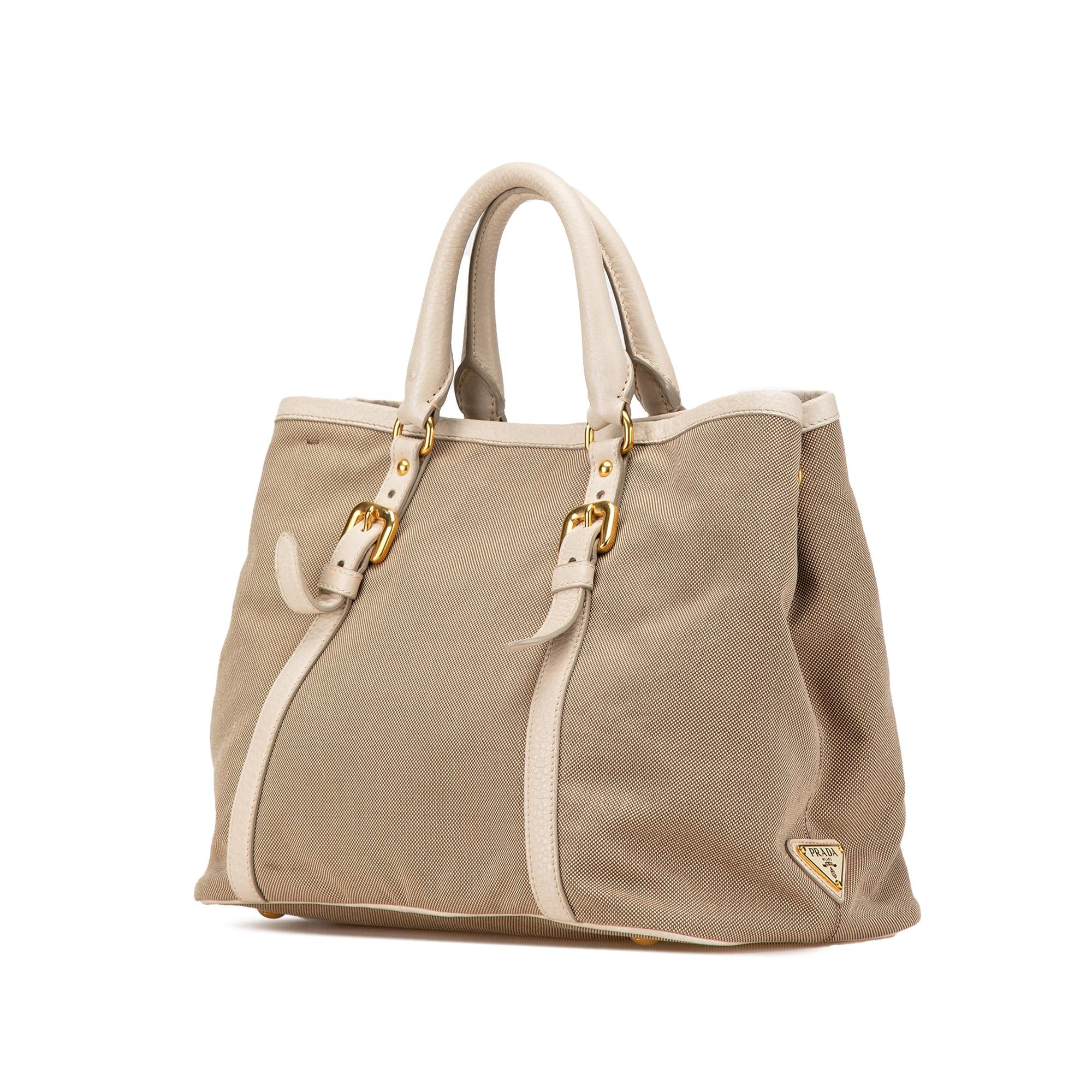 Prada Canvas Canapa Logo Satchel (SHG-Haws7D)