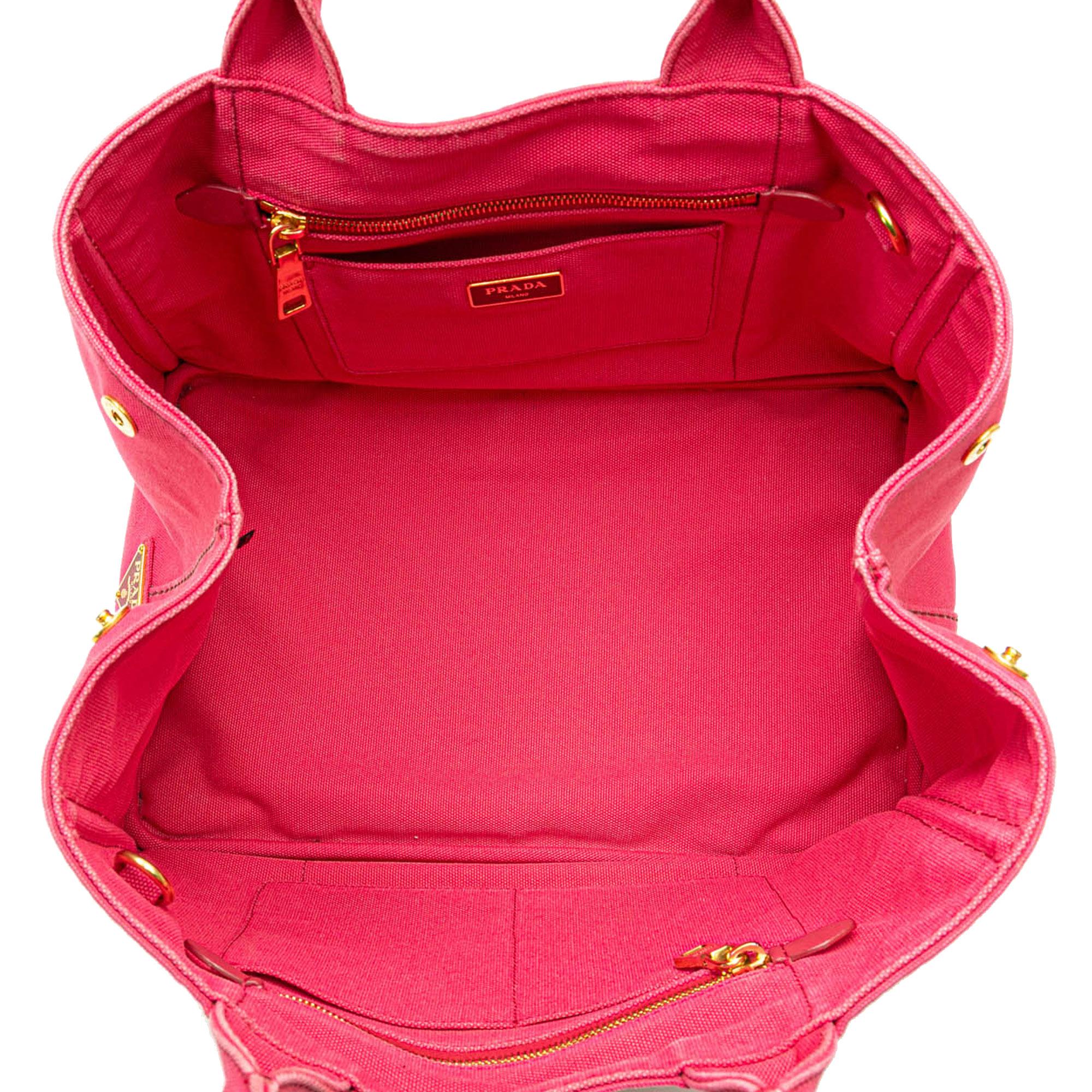 Prada Canvas Canapa Logo Satchel