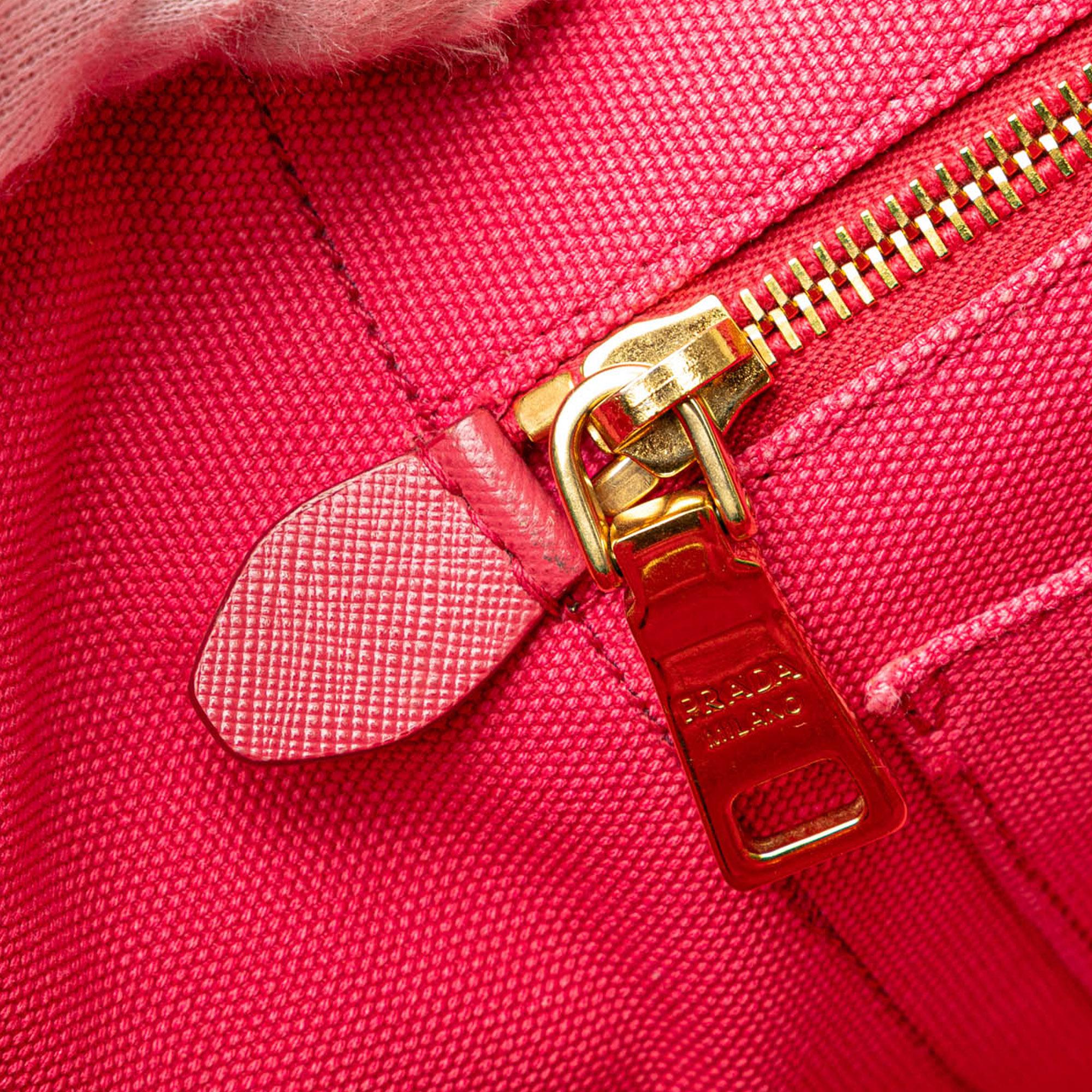 Prada Canvas Canapa Logo Satchel