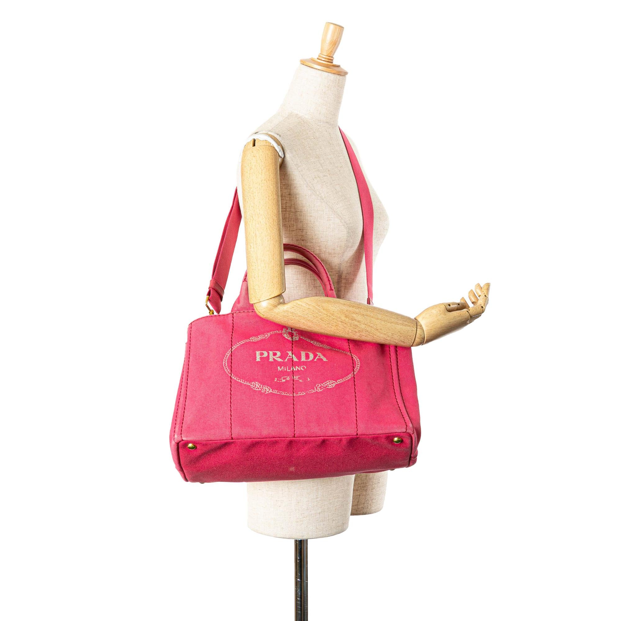 Prada Canvas Canapa Logo Satchel
