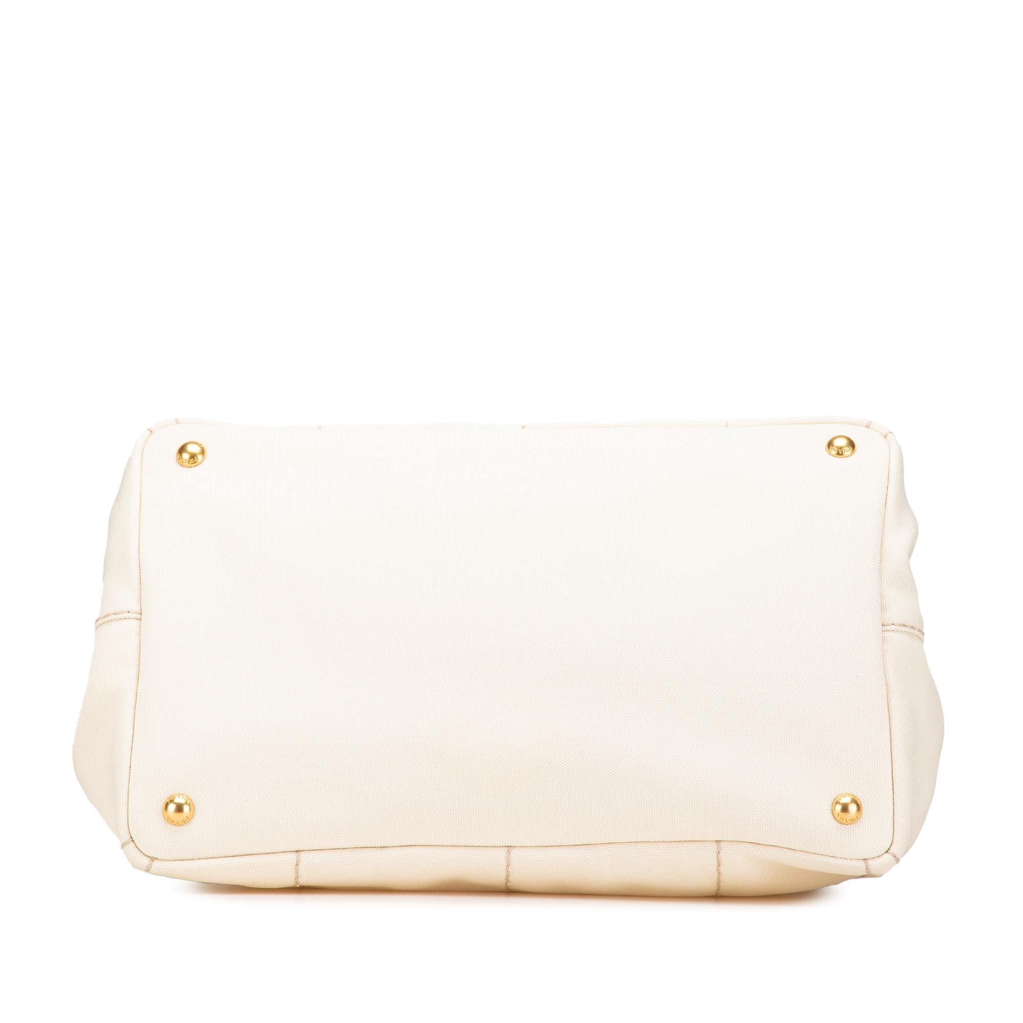 Prada Canvas Canapa Logo Satchel