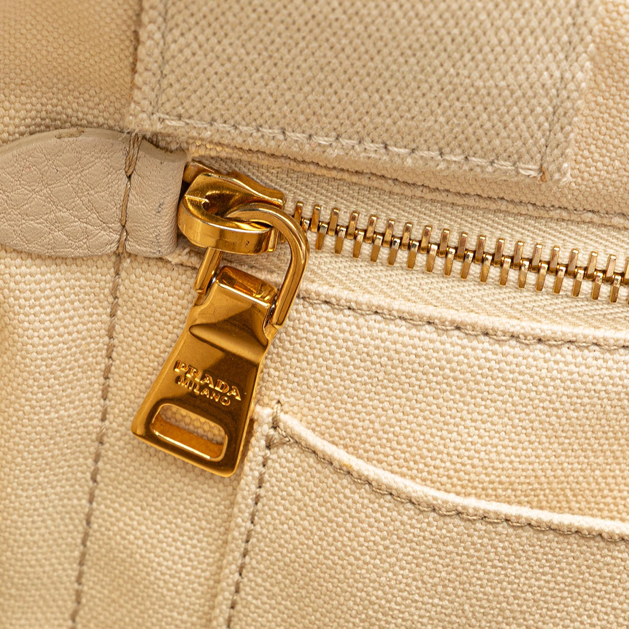 Prada Canvas Canapa Logo Satchel