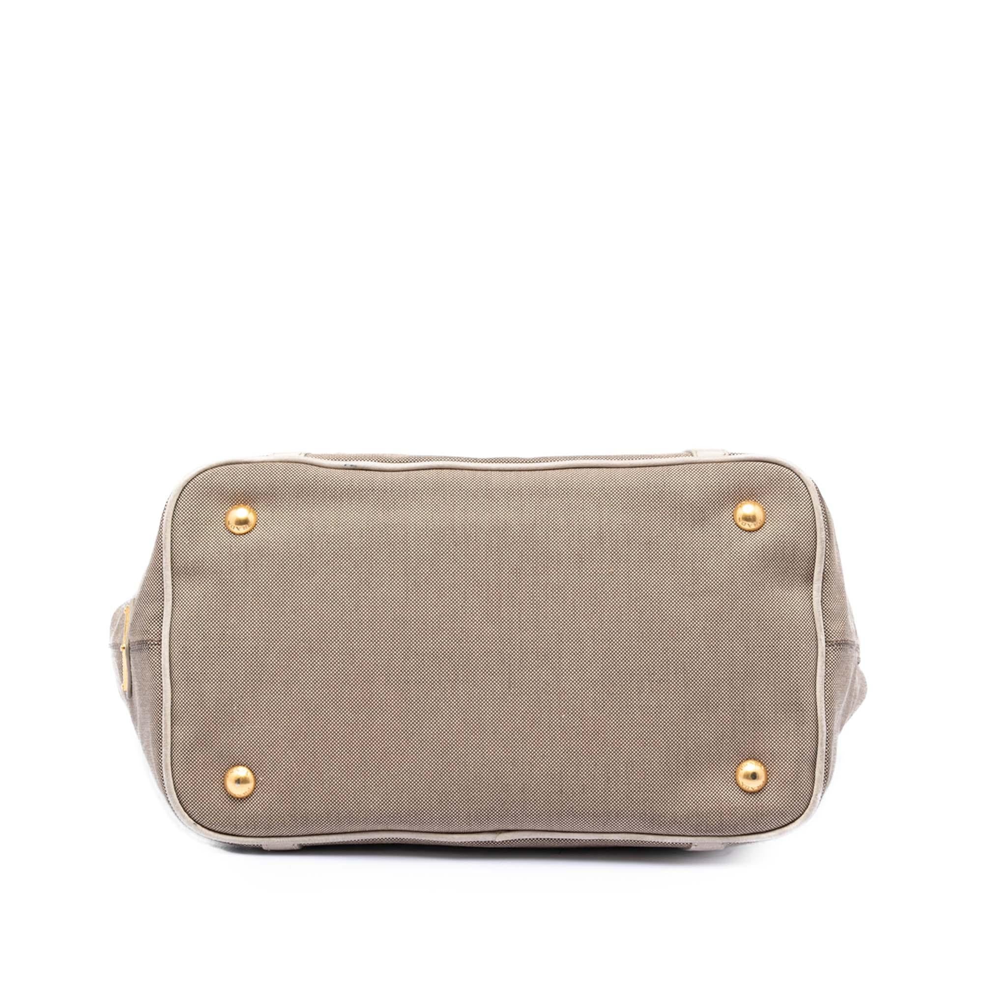 Prada Canvas Canapa Logo Satchel
