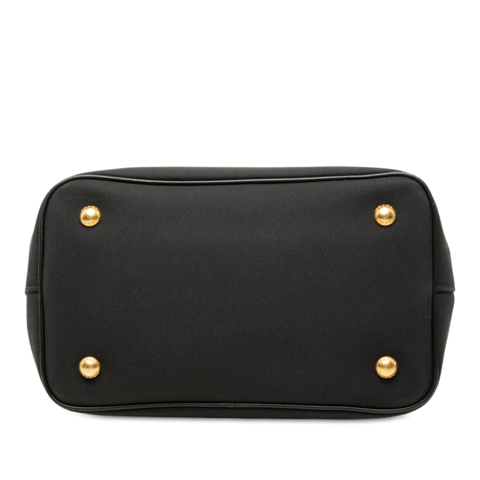 Prada Canvas Canapa Logo Satchel
