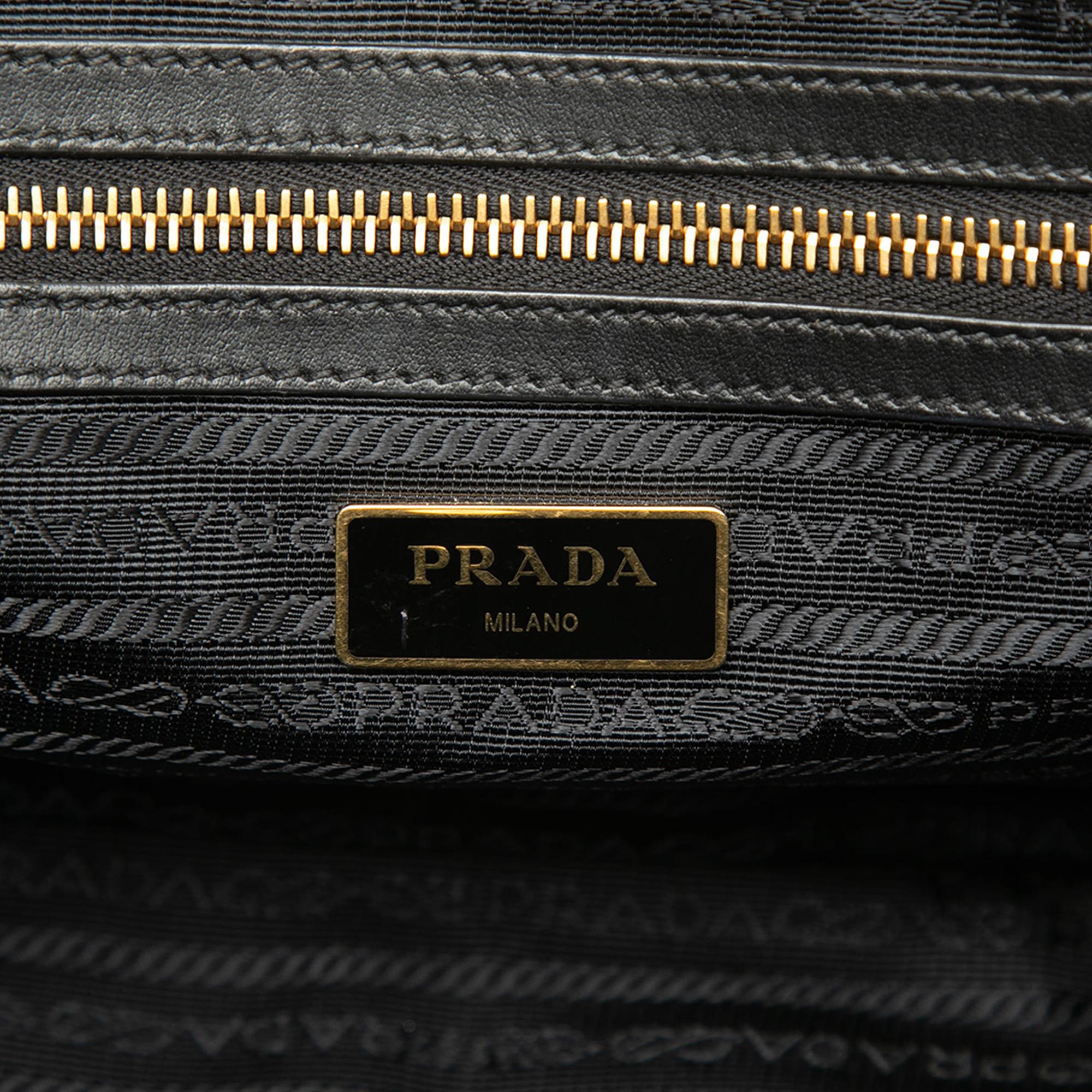 Prada Canvas Canapa Logo Satchel