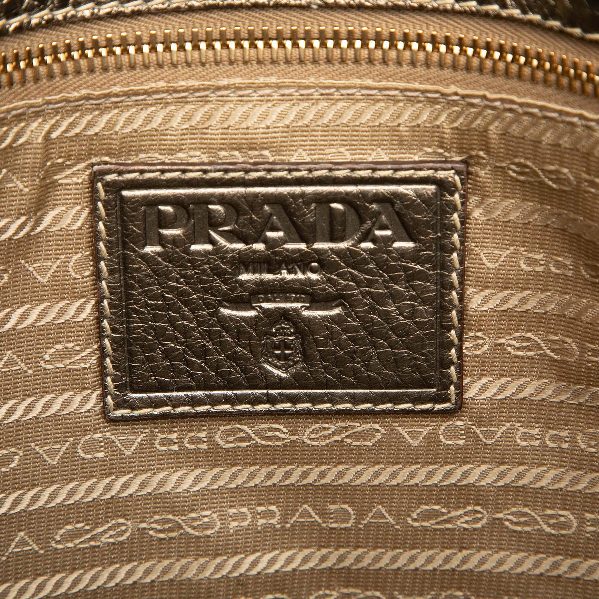 Prada Canvas Canapa Logo Satchel